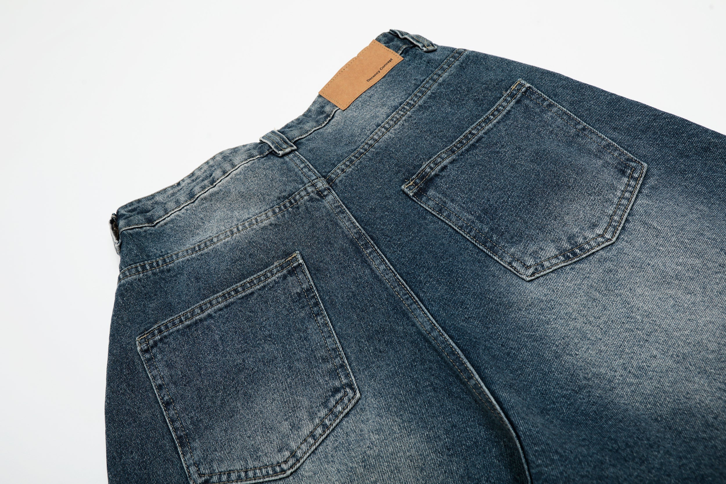 STARRVAINT Studded Denim Shorts