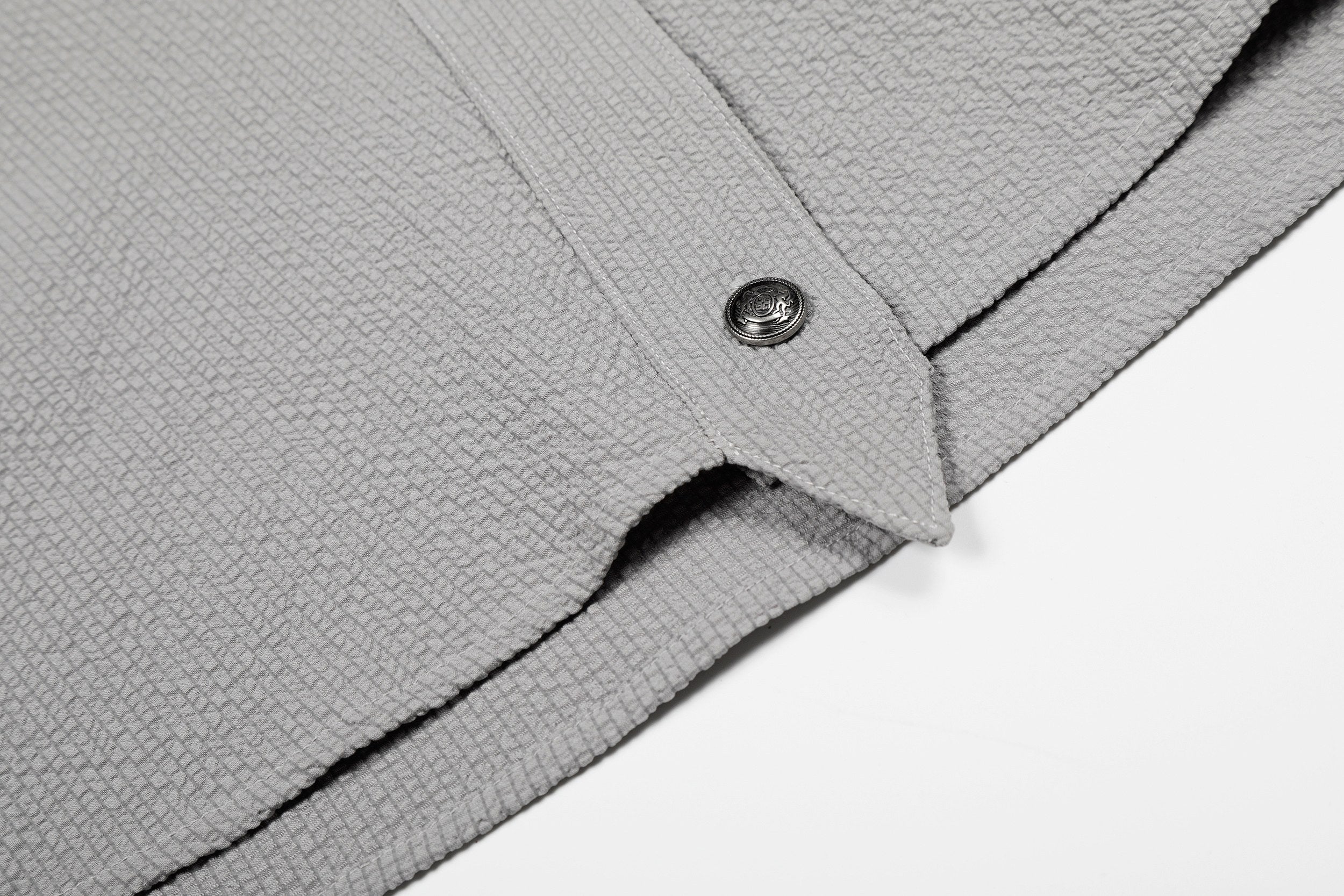 STARRVAINT “Asymmetrical Stand-Collar Shirt”