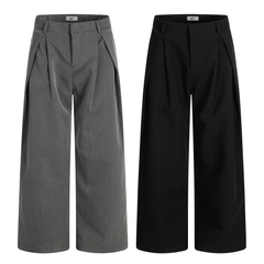 STARRVAINT Pleated Wide-Leg Trousers