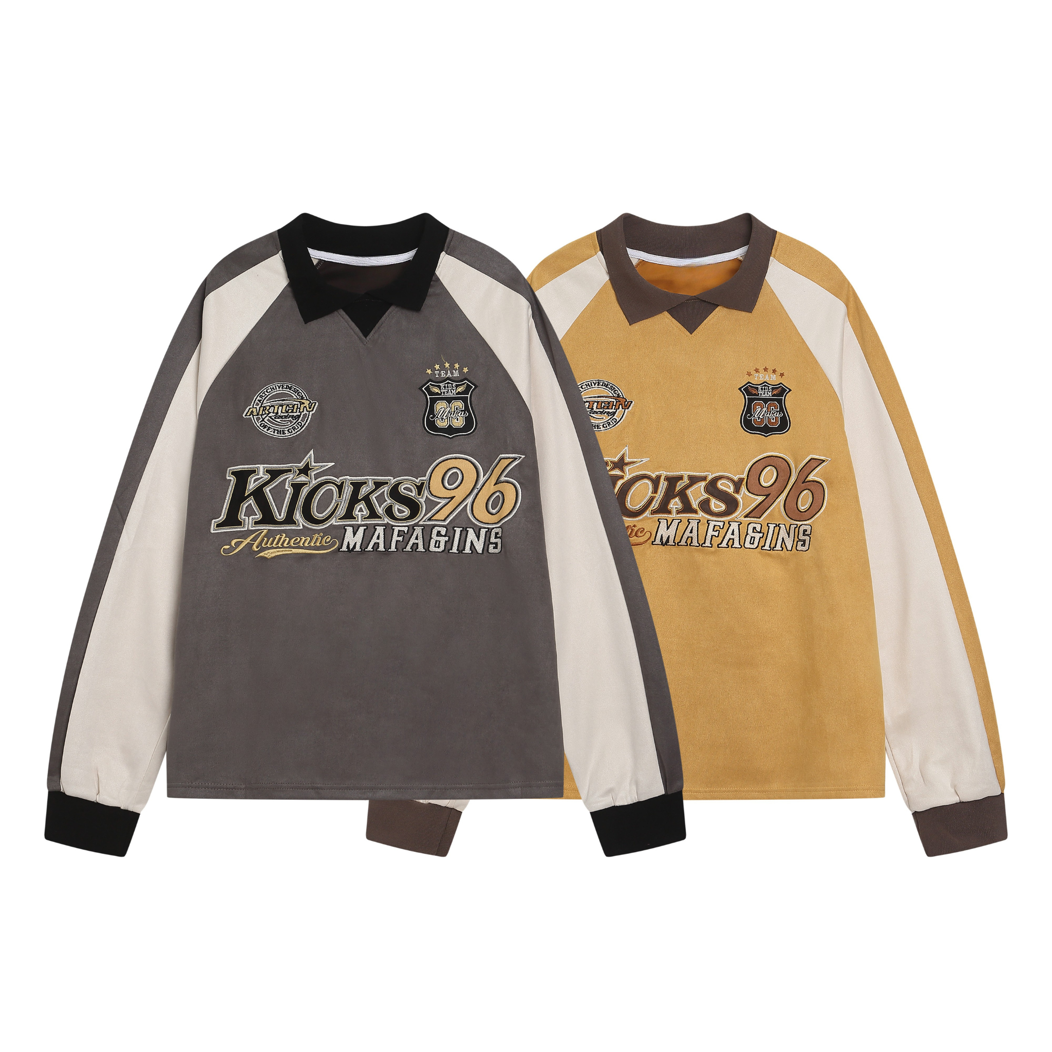 STARRVAINT Varsity Patch Rugby Top