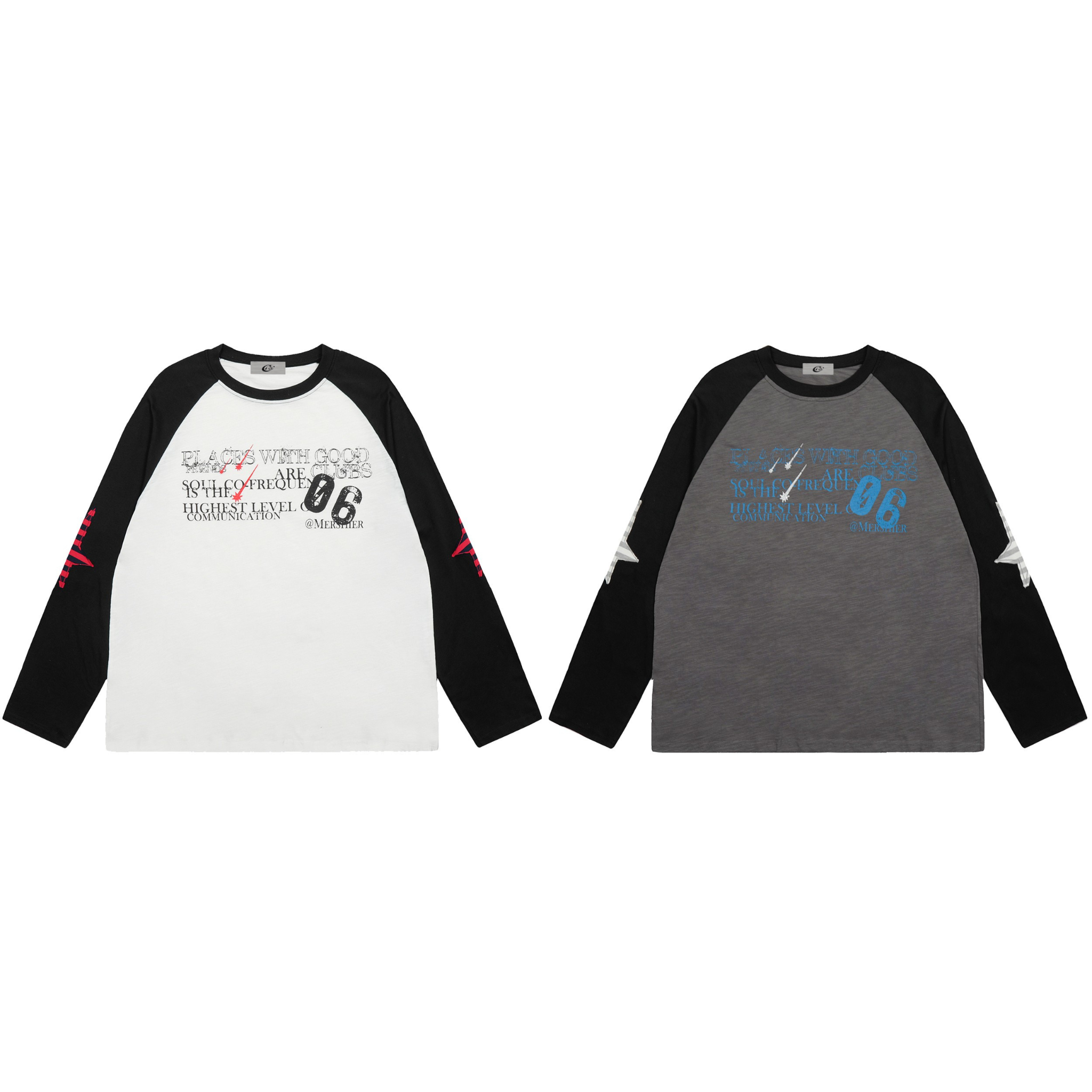STARRVAINT Raglan Graphic Long-Sleeve Tee