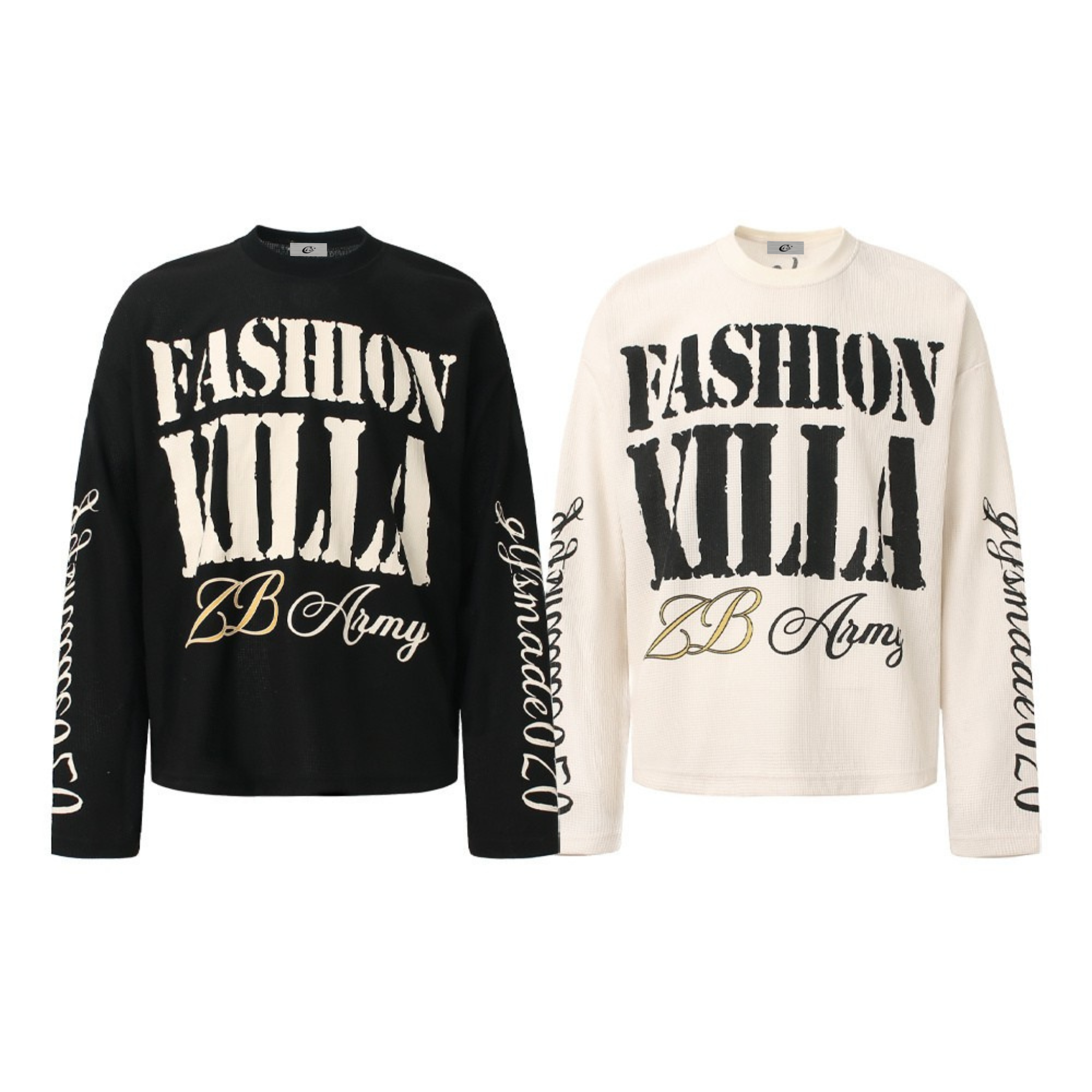 STARRVAINT Fashion Villa Waffle Long Sleeve