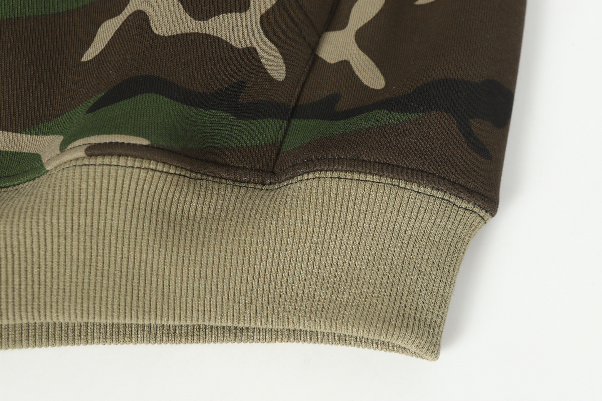 STARRVAINT Camo Angel Graphic Zip Hoodie