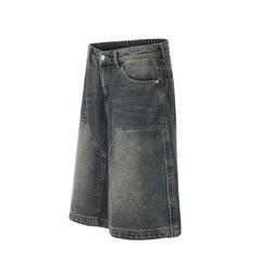 STARRVAINT Vintage Wide-Leg Denim Shorts