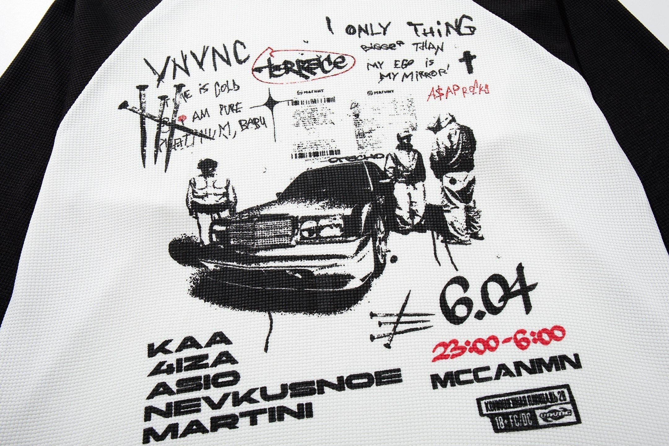 STARRVAINT Vintage Street Graphic Raglan Long Sleeve