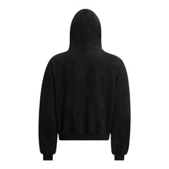 STARRVAINT Gothic Embroidered Suede Zip Hoodie