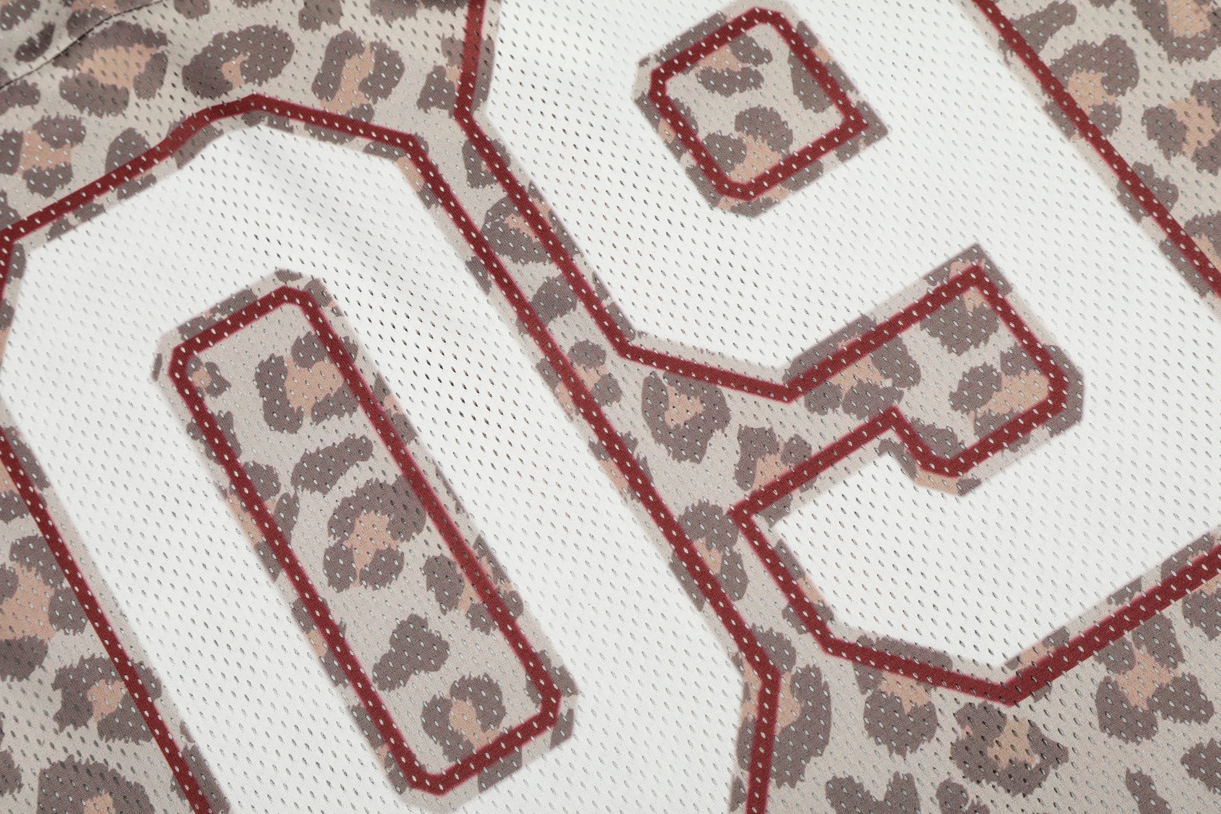 STARRVAINT “Leopard Varsity Mesh Jersey”