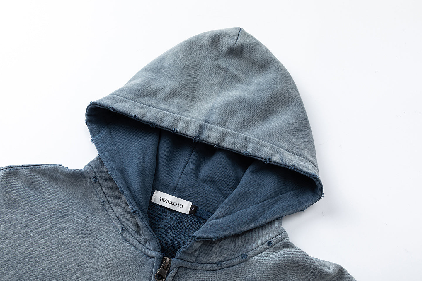 STARRVAINT Vintage Patch Zip-Up Hoodie