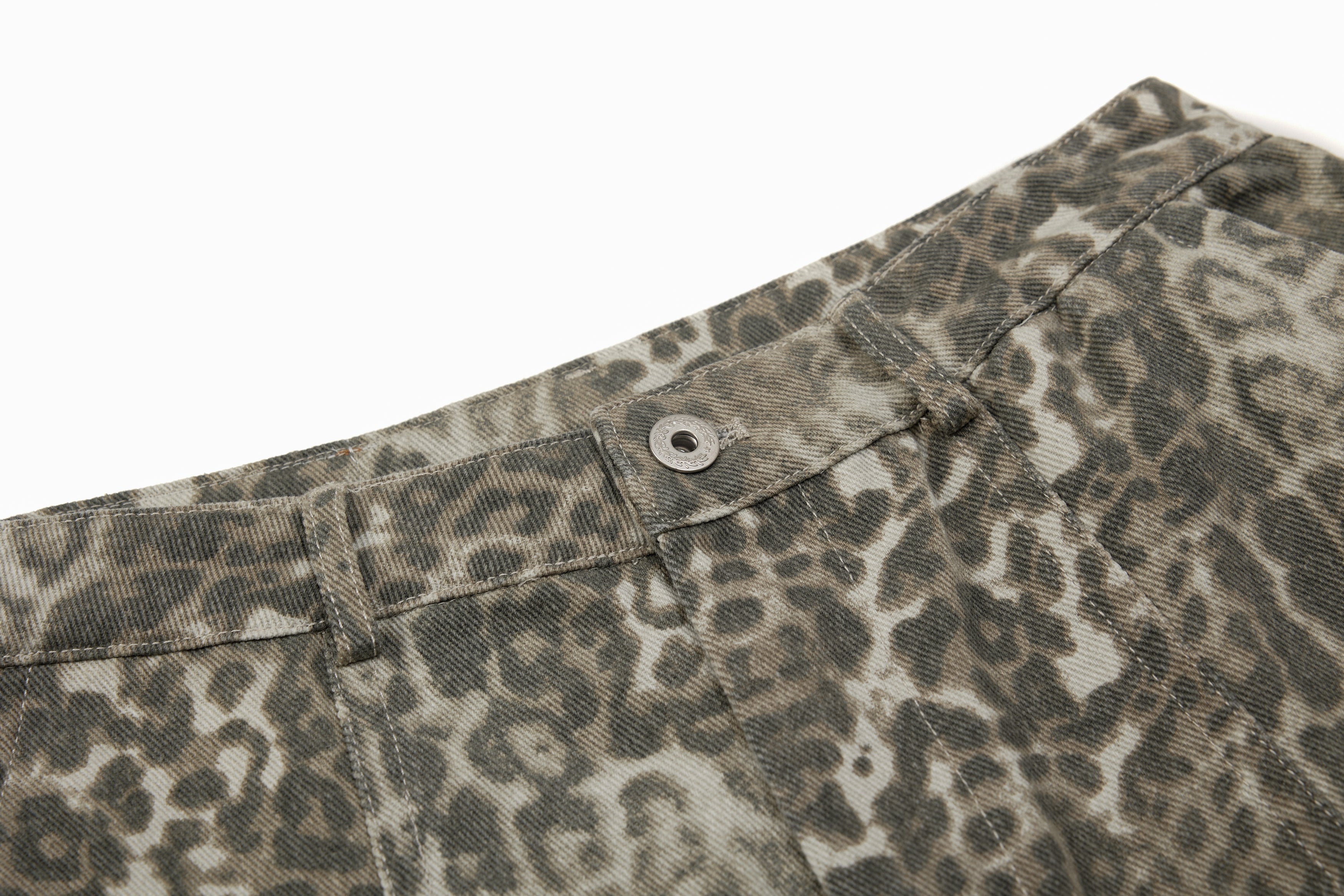 STARRVAINT Leopard Barrel Pants