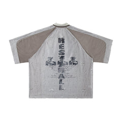 STARRVAINT Textured Mesh Patchwork Tee