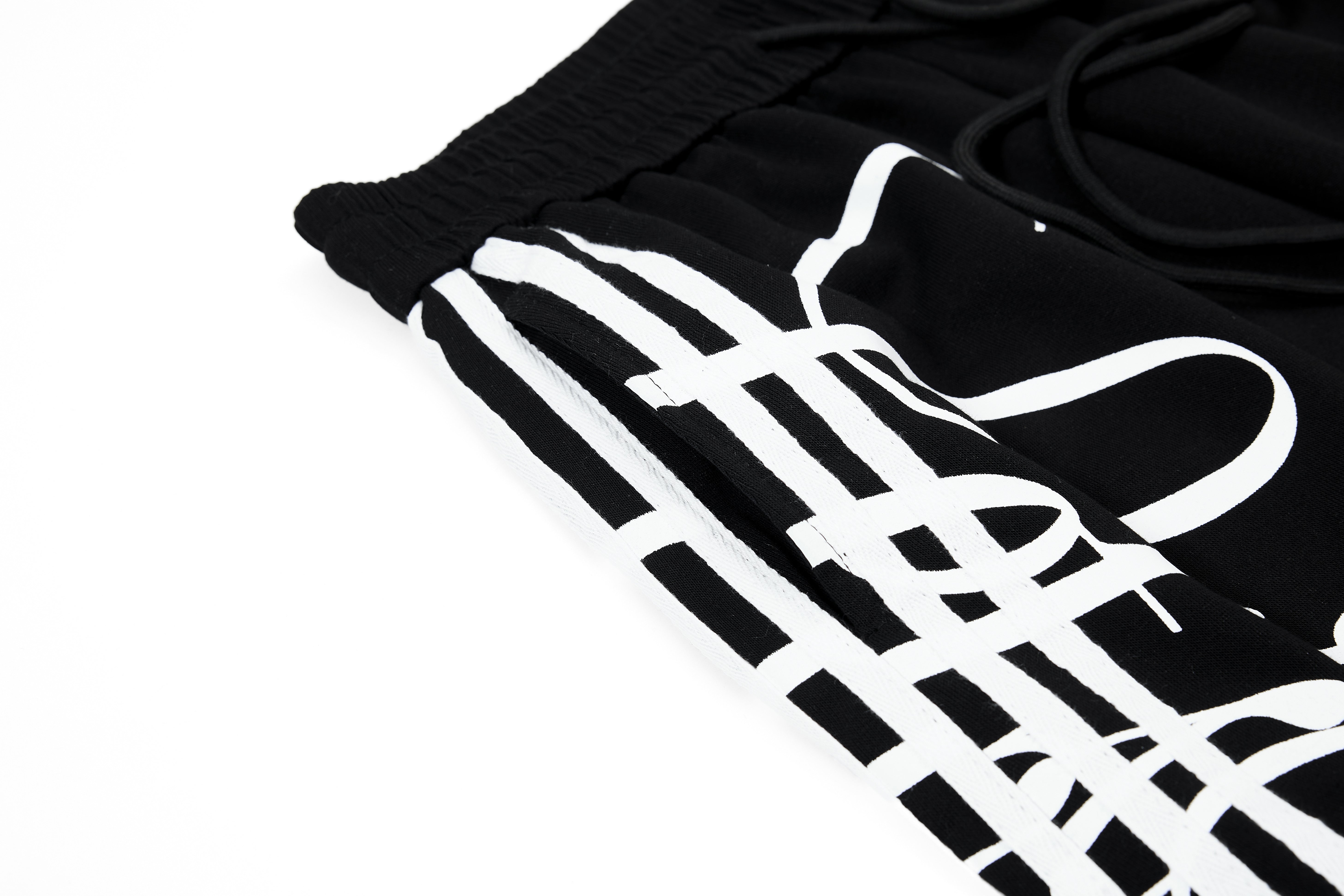 STARRVAINT Script Stripe Wide-Leg Sweatpants