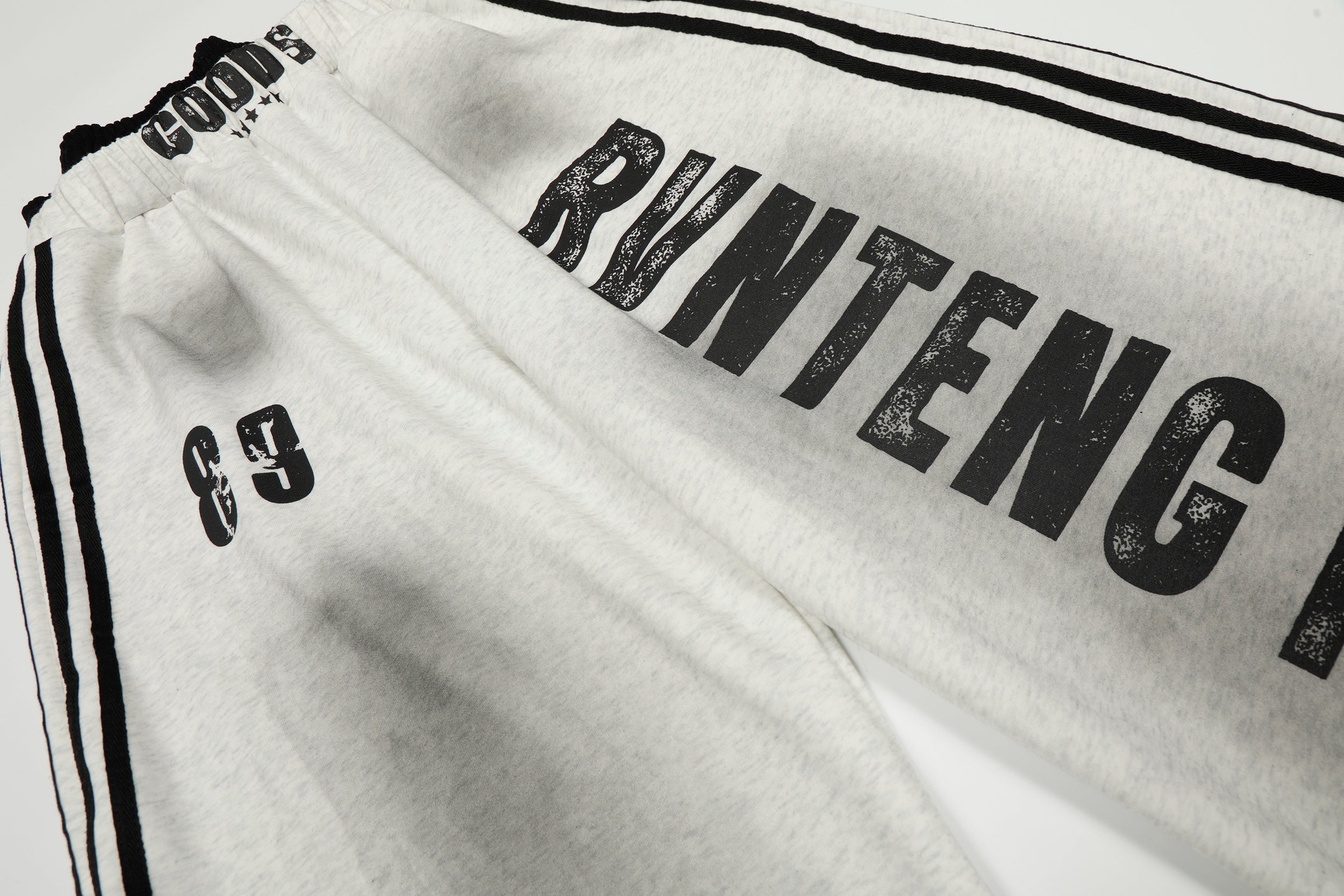 STARRVAINT Bold Letter Stripe Track Pants