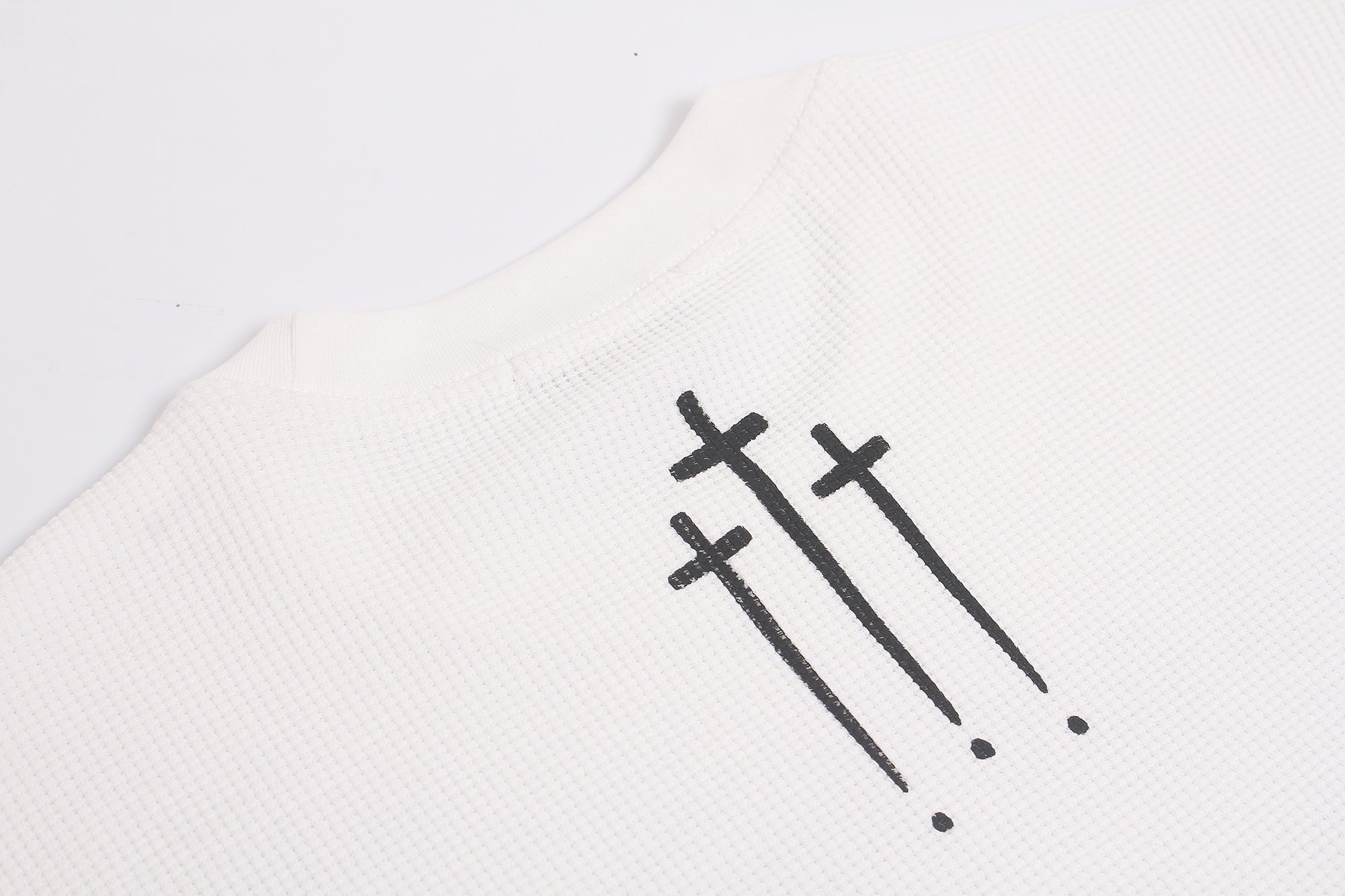 STARRVAINT Vintage Angel Waffle Long Sleeve