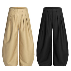 STARRVAINT Pleated Barrel Trousers