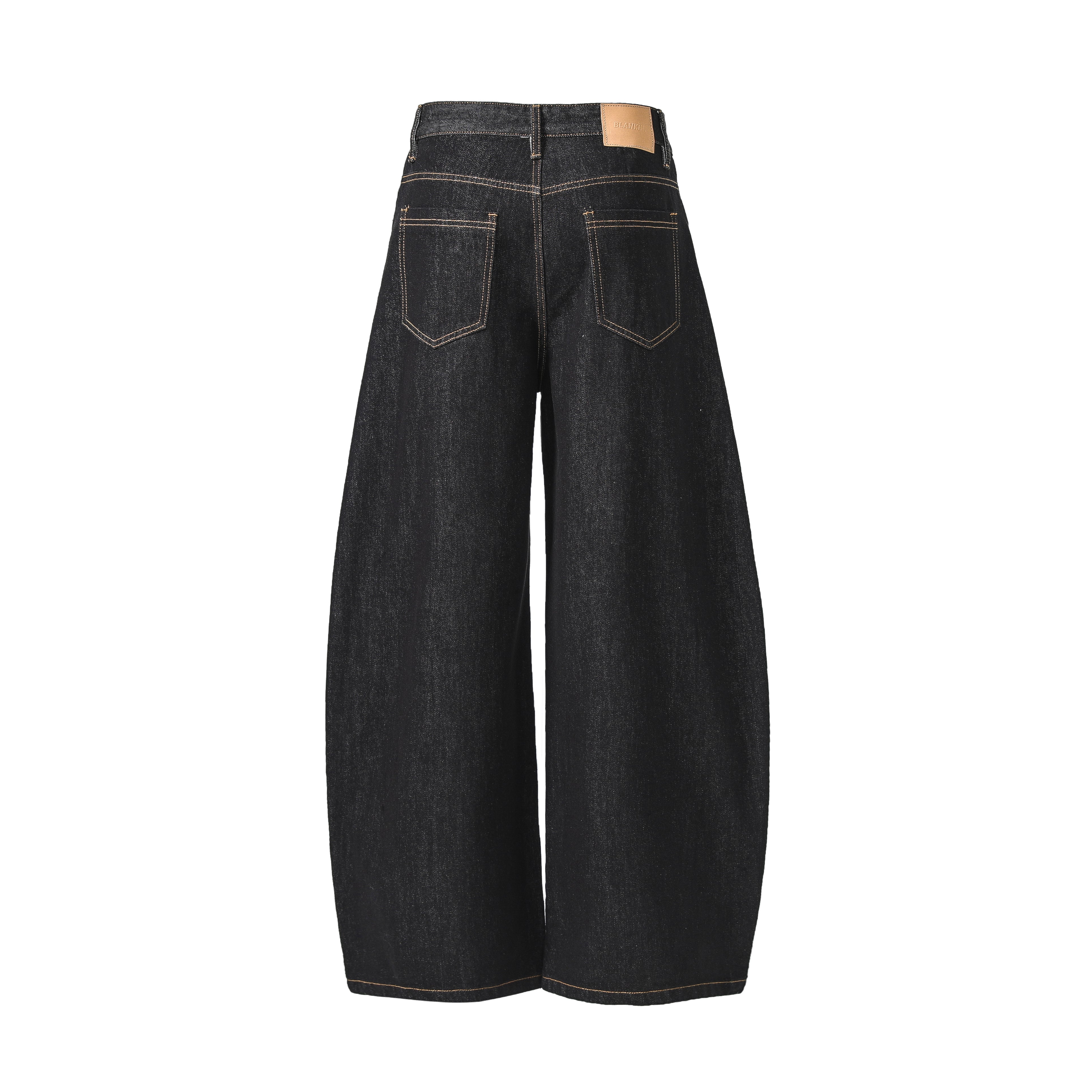 STARRVAINT Embroidered Pocket Wide-Leg Jeans