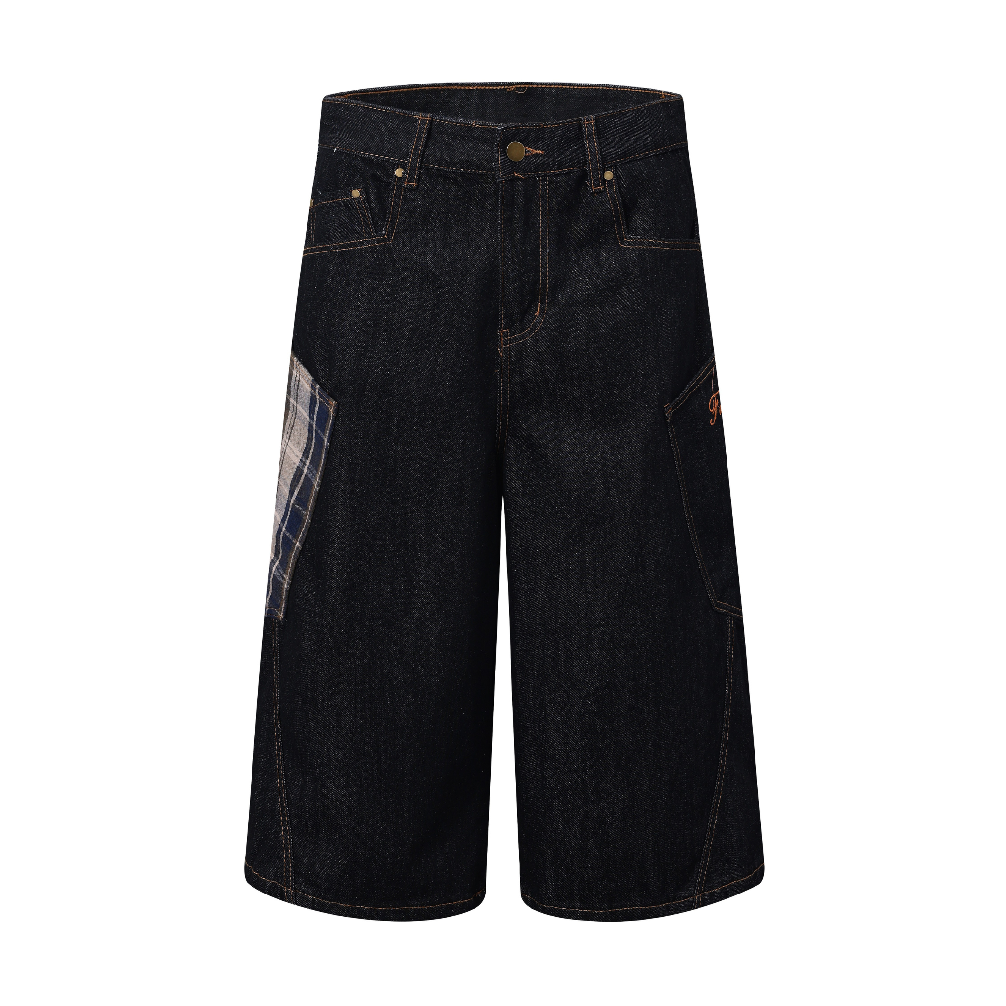 STARRVAINT Patchwork Denim Jorts