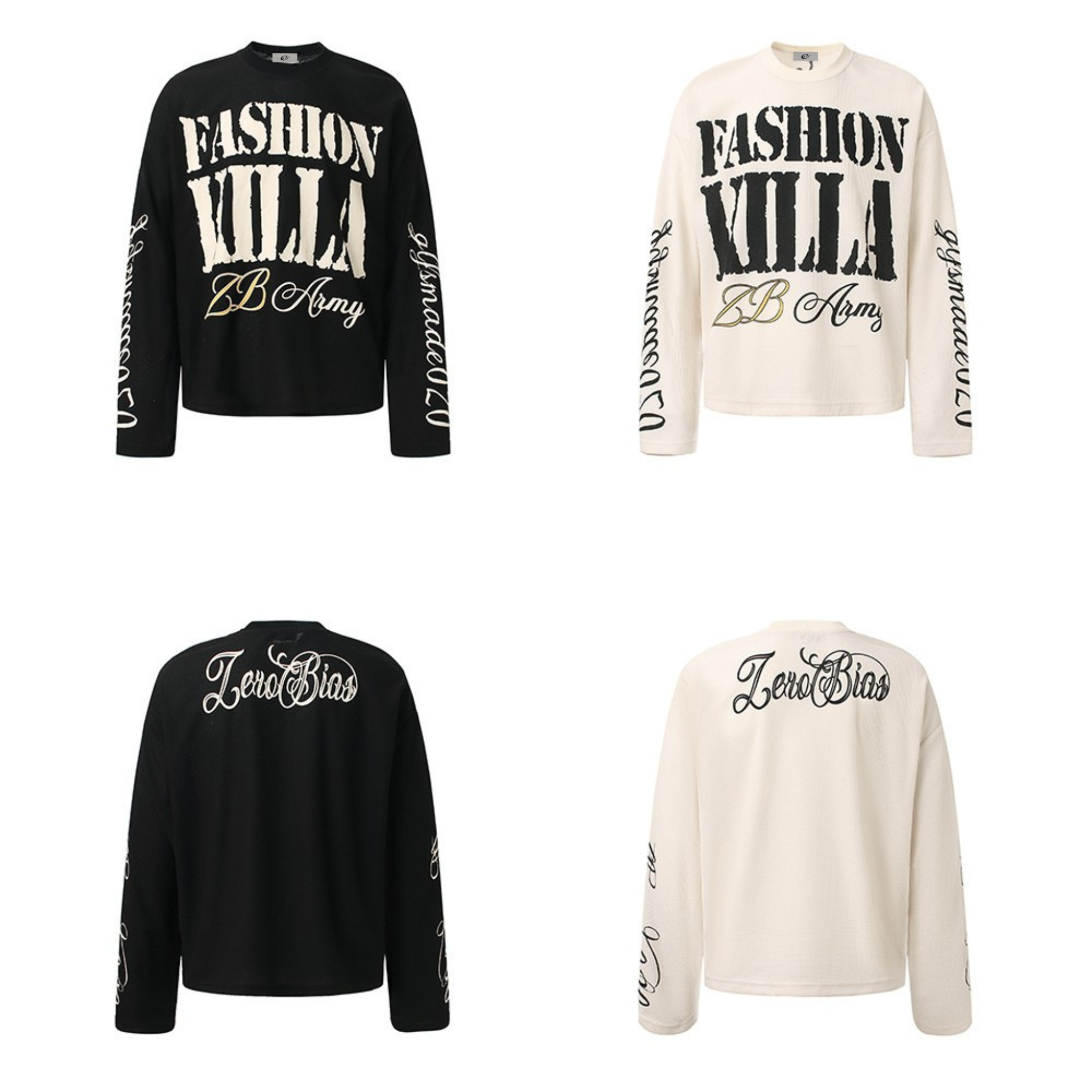 STARRVAINT Fashion Villa Waffle Long Sleeve