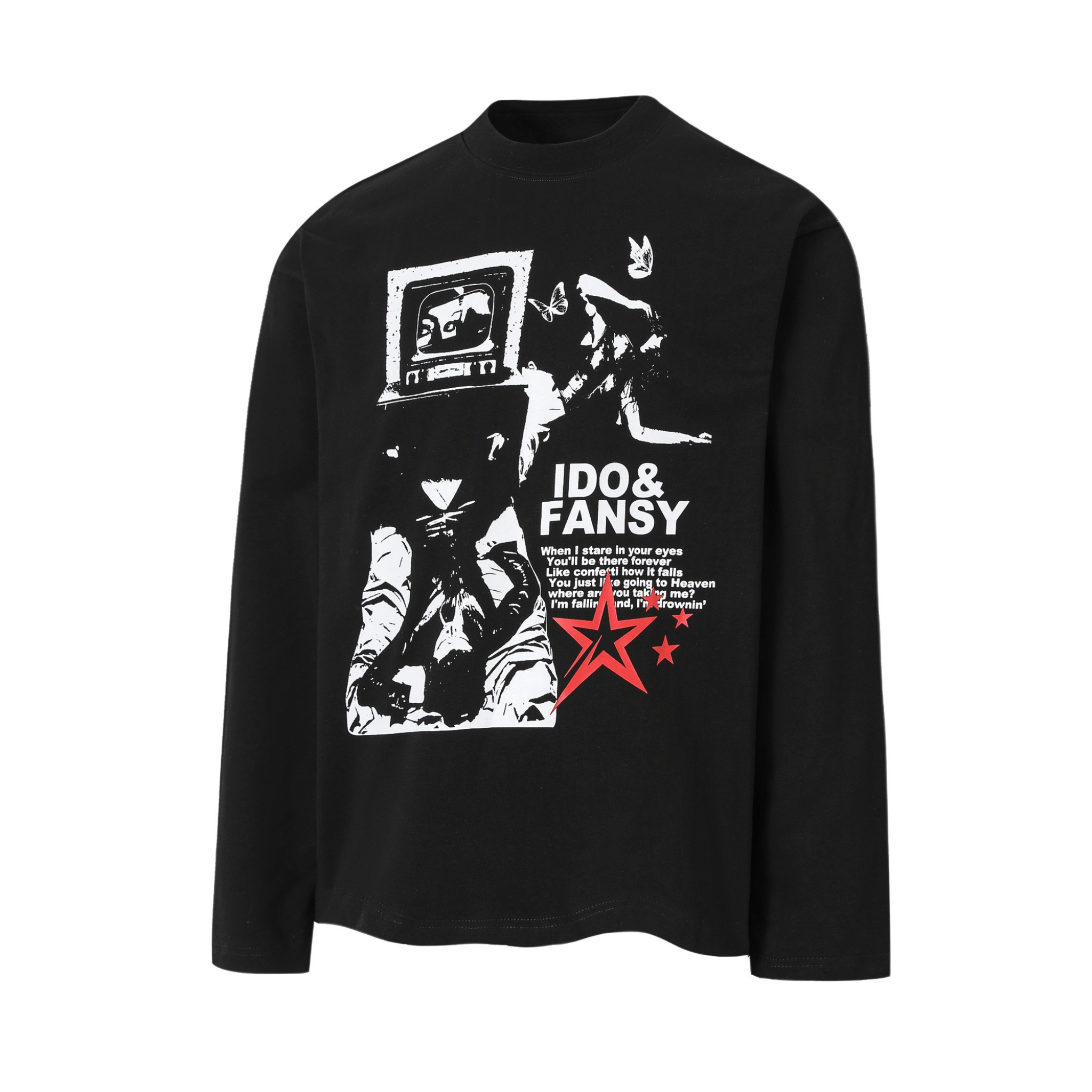 STARRVAINT Graphic Collage Long-Sleeve Tee
