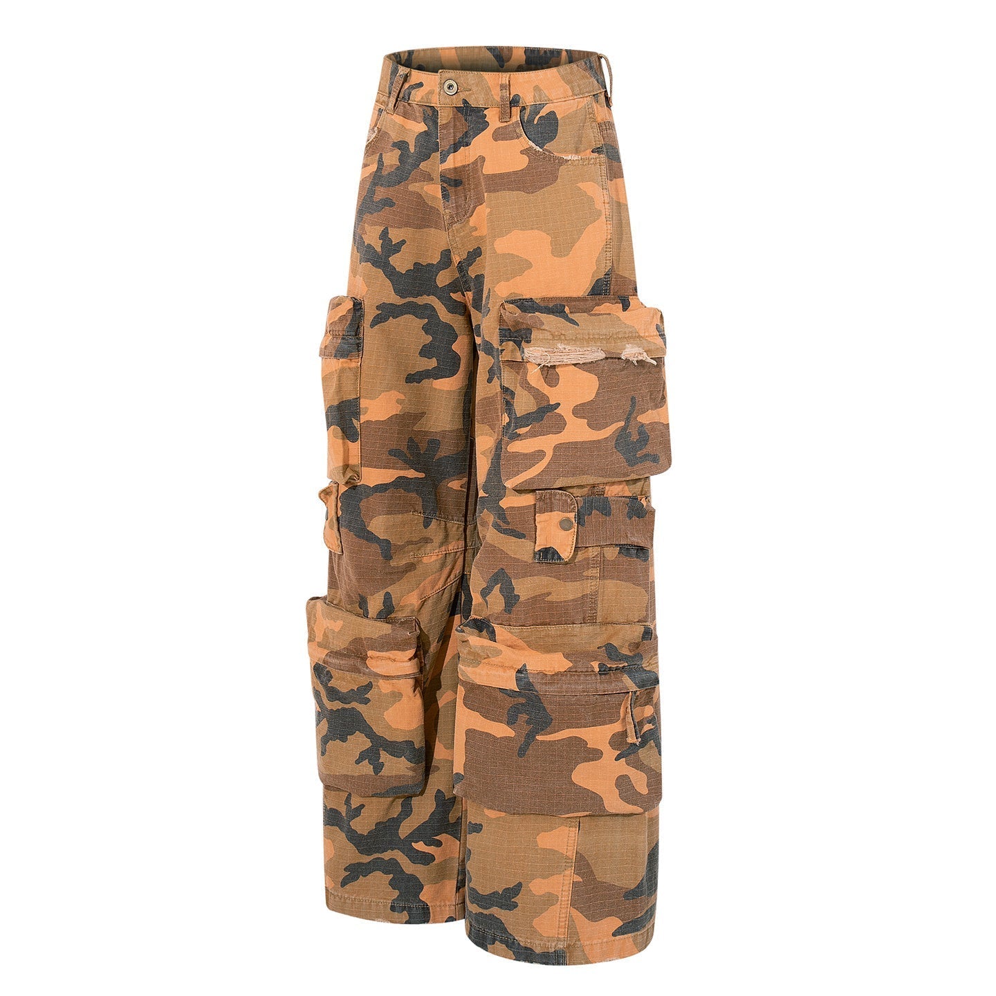 STARRVAINT Heavy Tactical Camo Multi-Pocket Cargo Pants