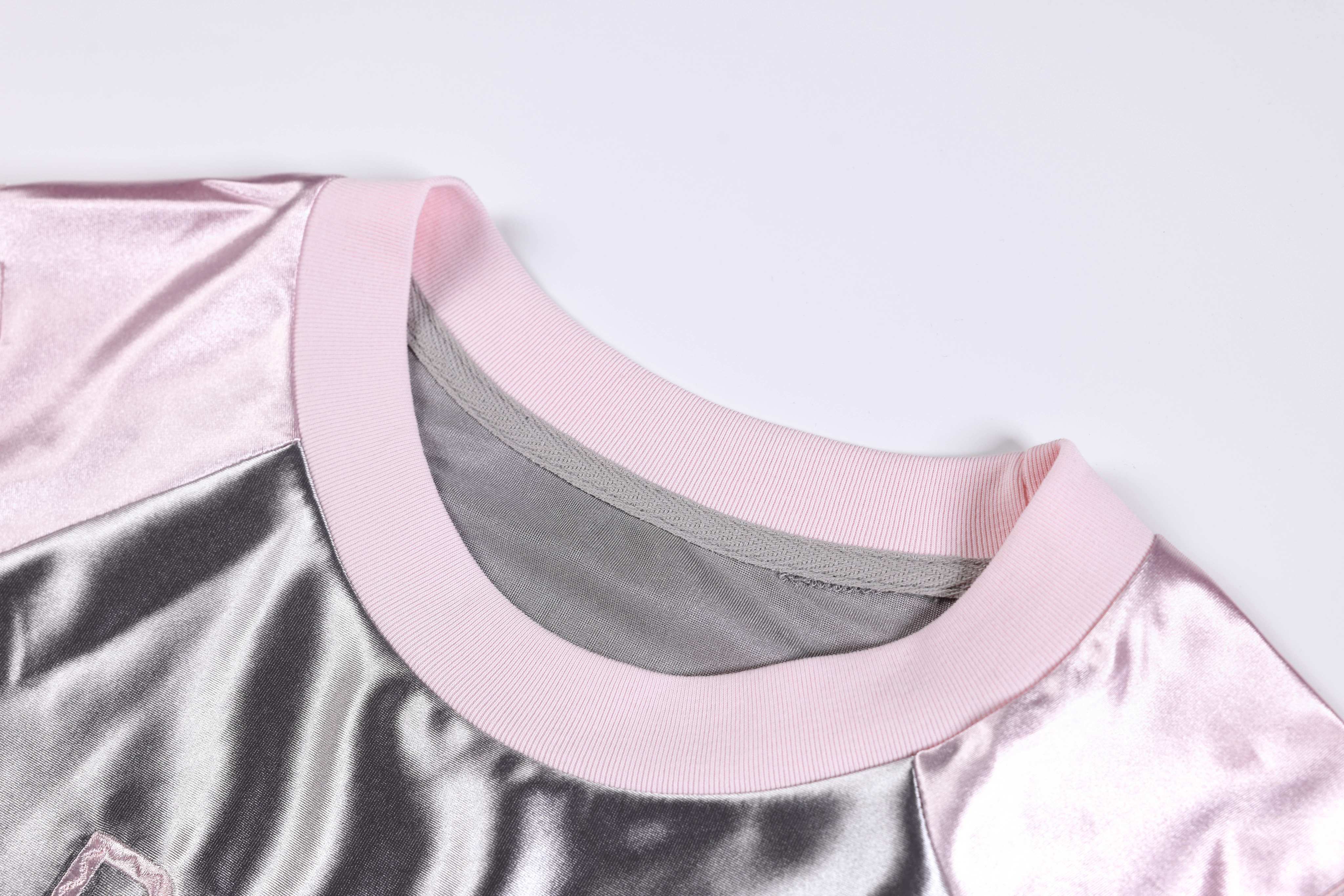 STARRVAINT Metallic Varsity Jersey Tee