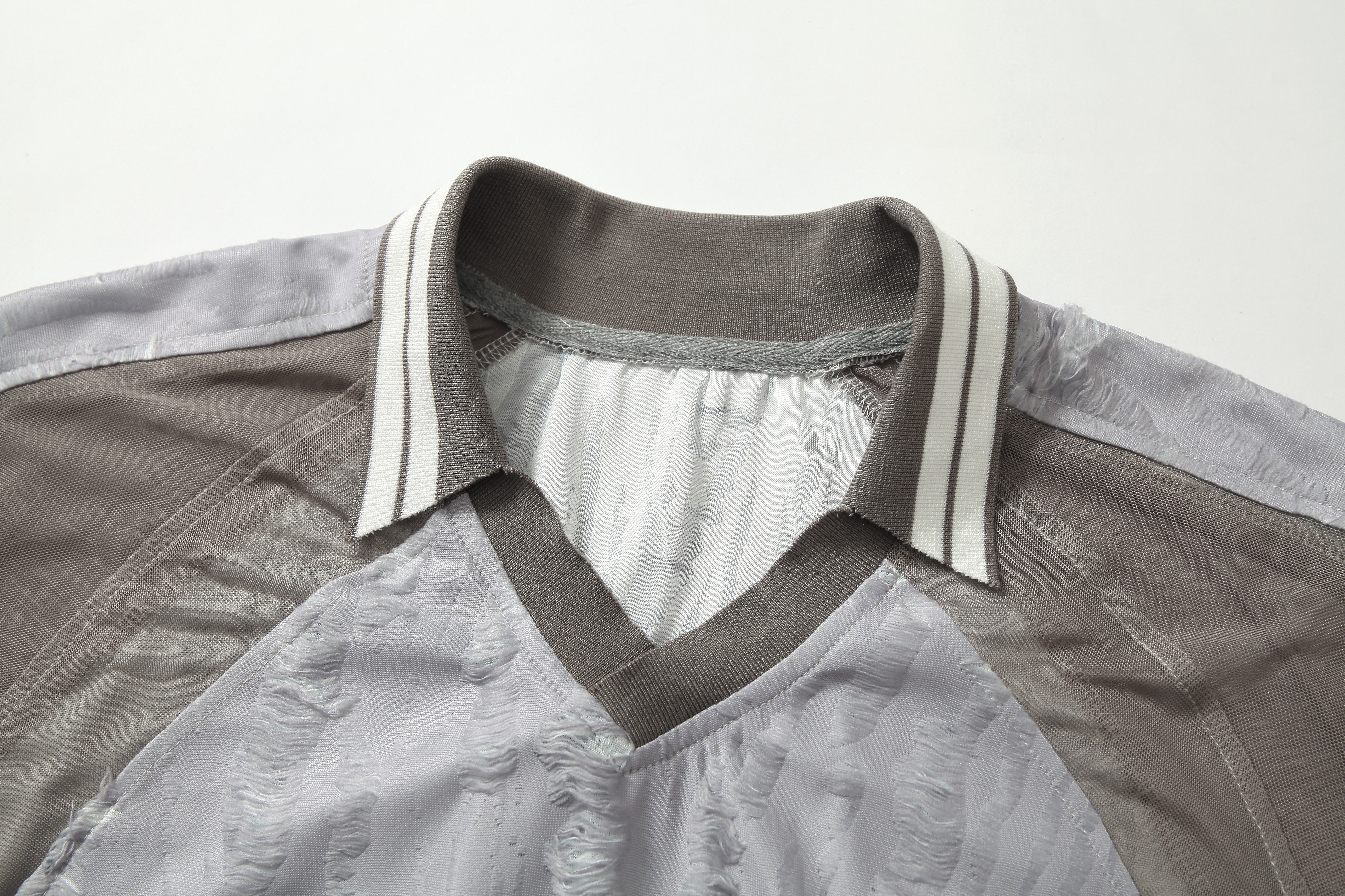 STARRVAINT Textured Mesh Patchwork Tee