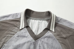 STARRVAINT Textured Mesh Patchwork Tee
