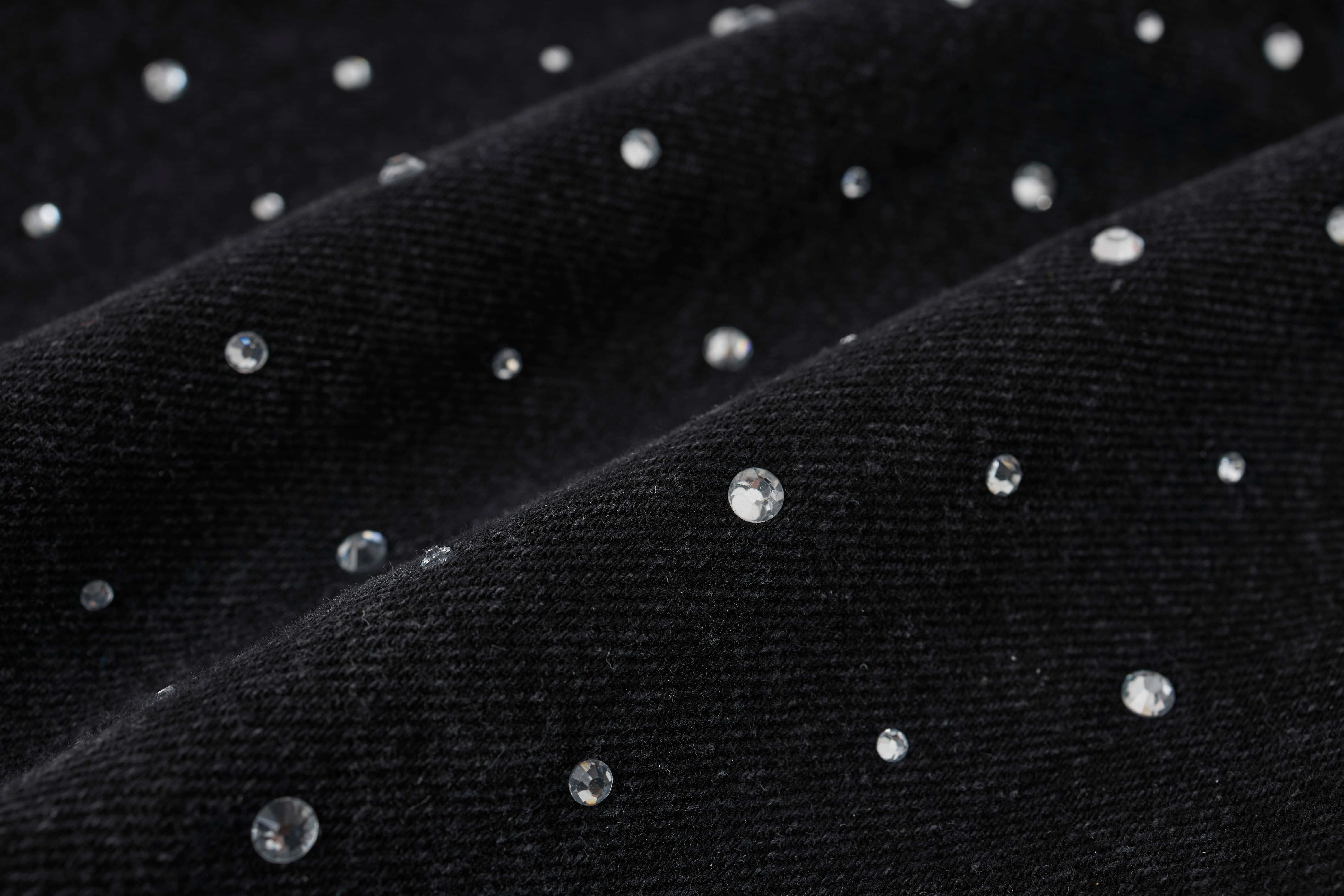 STARRVAINT Pearl Studded Denim Shorts