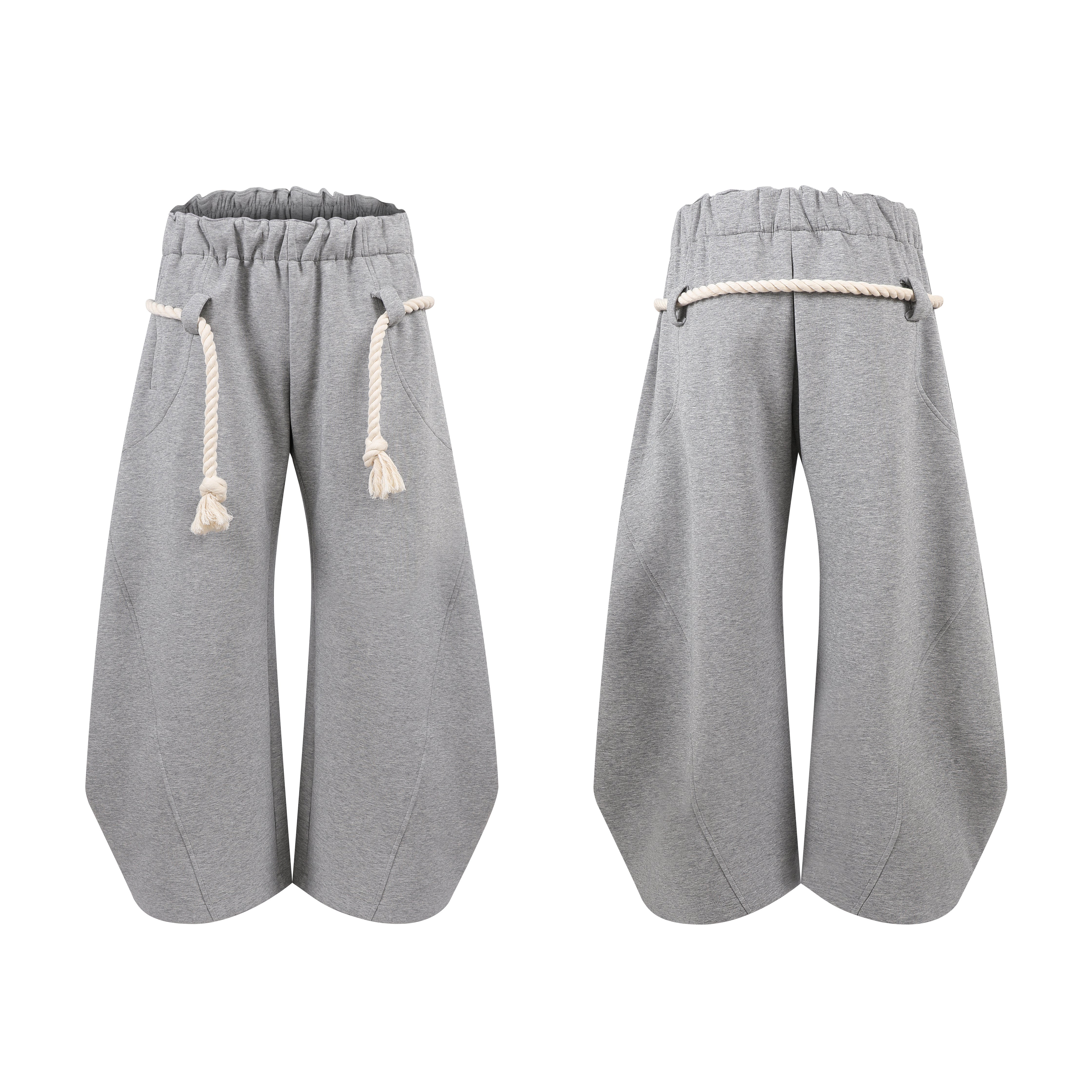 STARRVAINT Rope Drawstring Barrel Pants