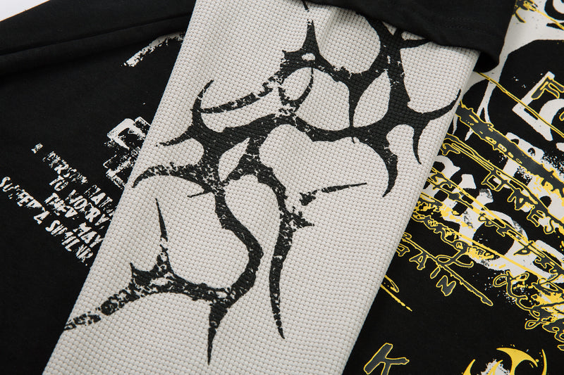 STARRVAINT Layered Graphic Long Sleeve Tee