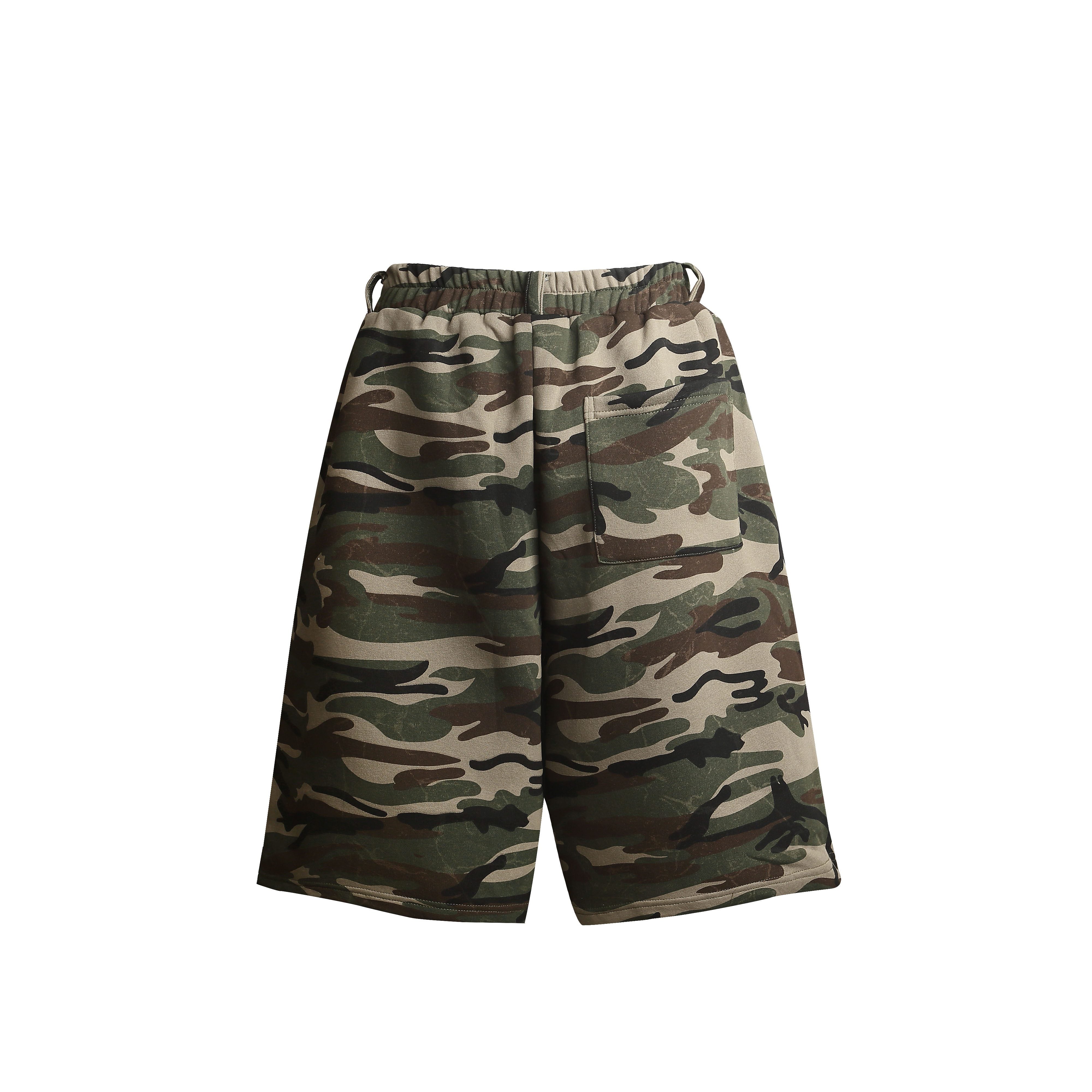 STARRVAINT Camo Print Loose Shorts