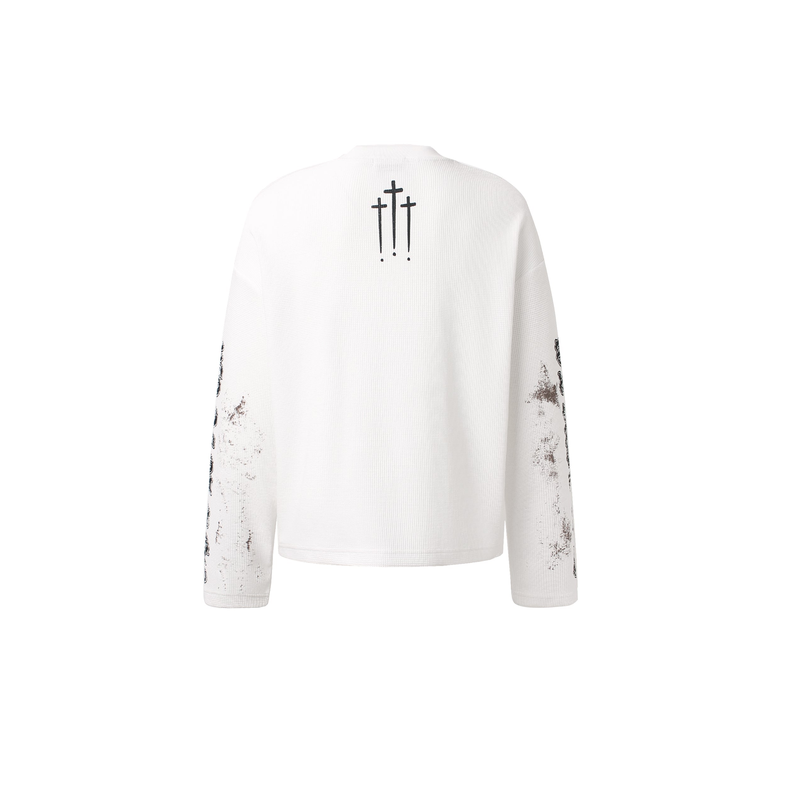 STARRVAINT Vintage Angel Waffle Long Sleeve