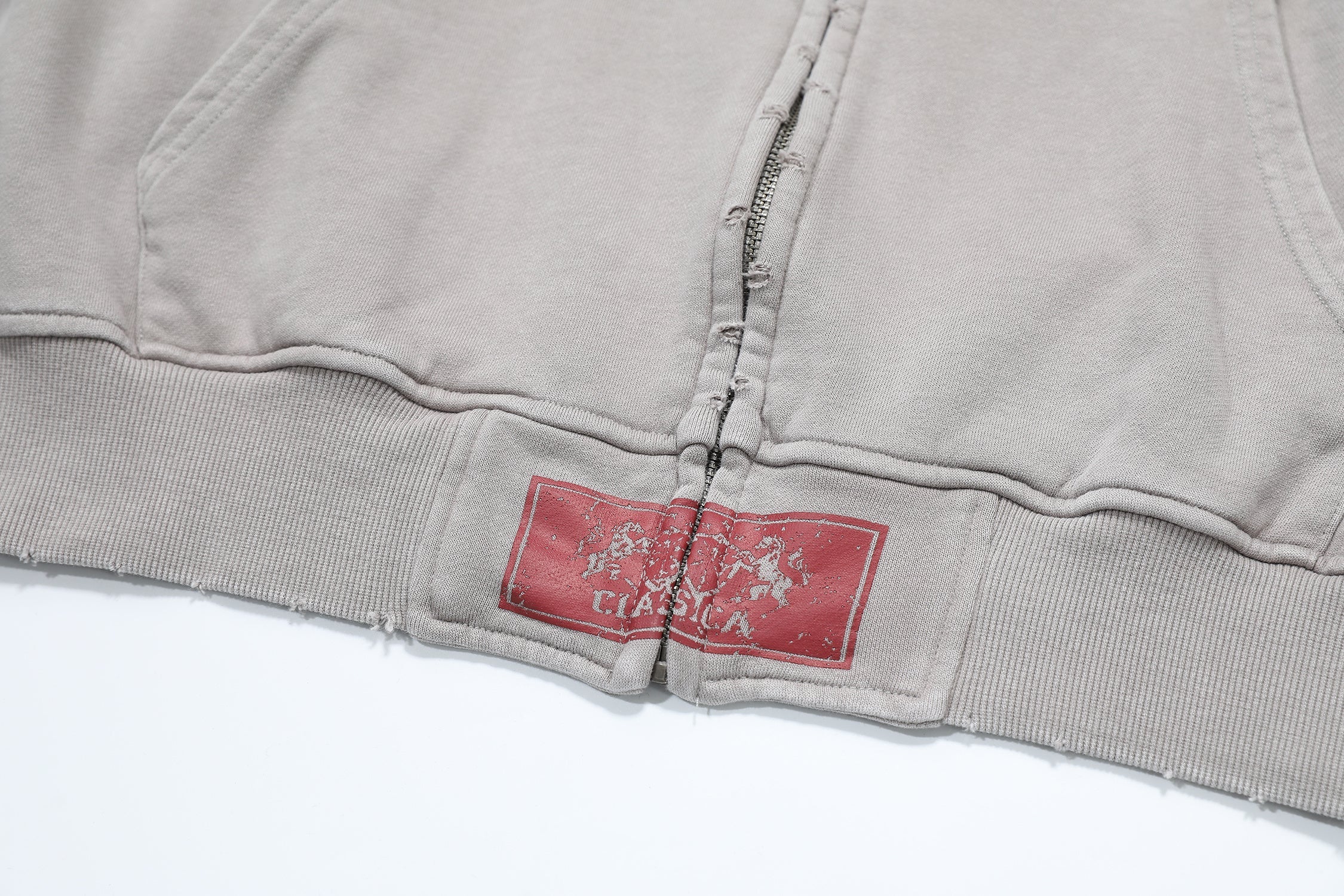 STARRVAINT Vintage Crest Zip Hoodie