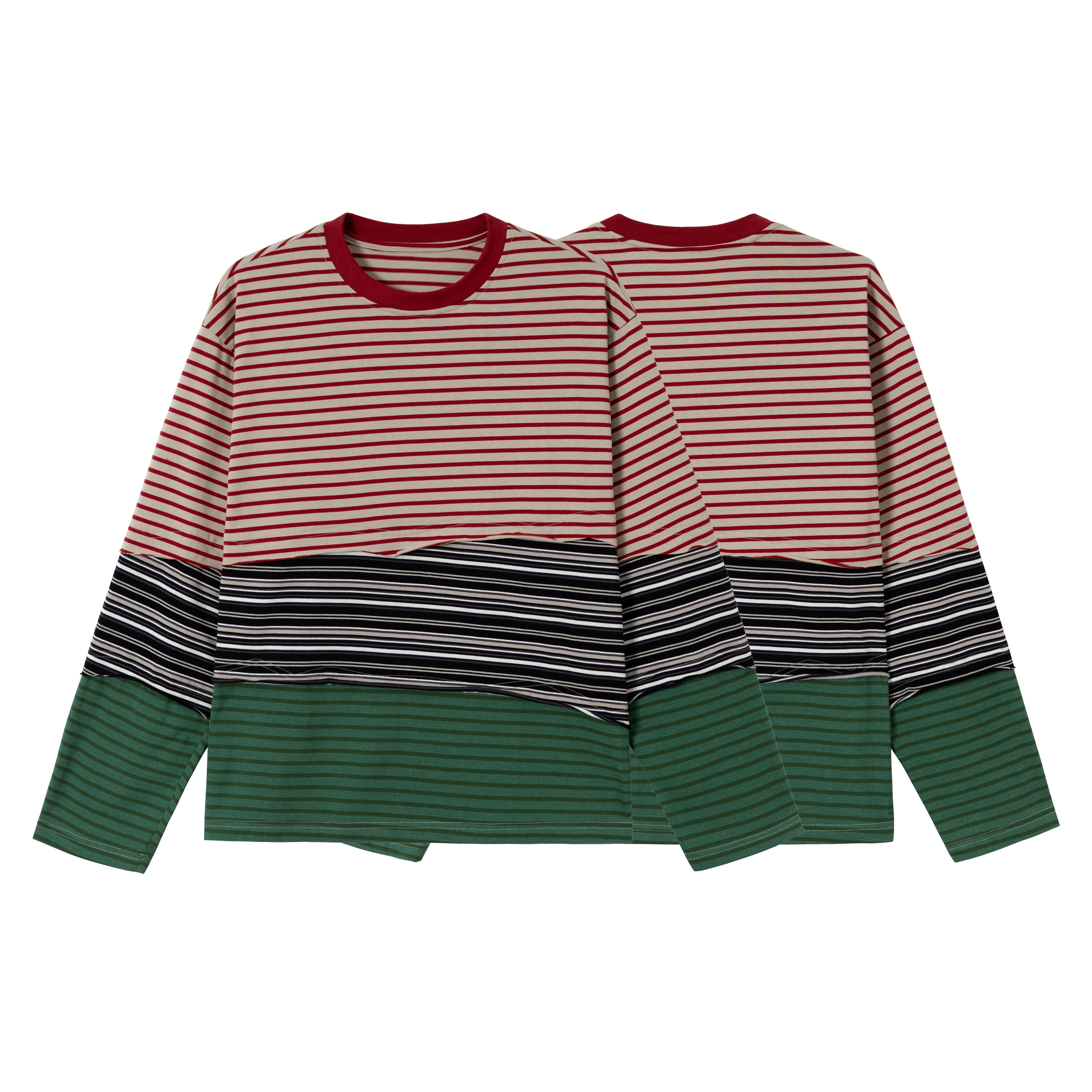 STARRVAINT Striped Long Sleeve Tee