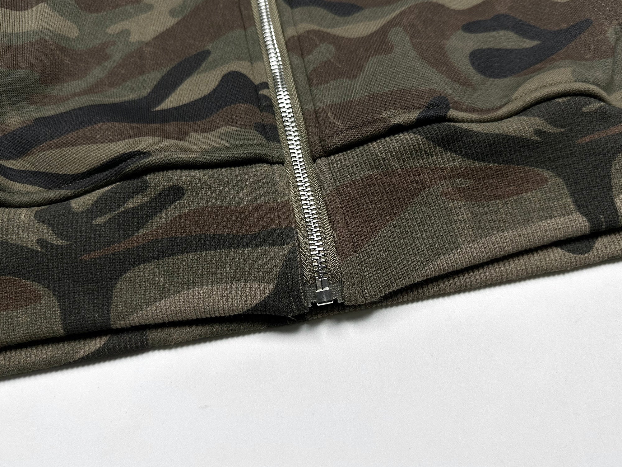 STARRVAINT Camo Varsity Zip Hoodie