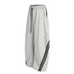 STARRVAINT Curved Stripe Wide-Leg Pants