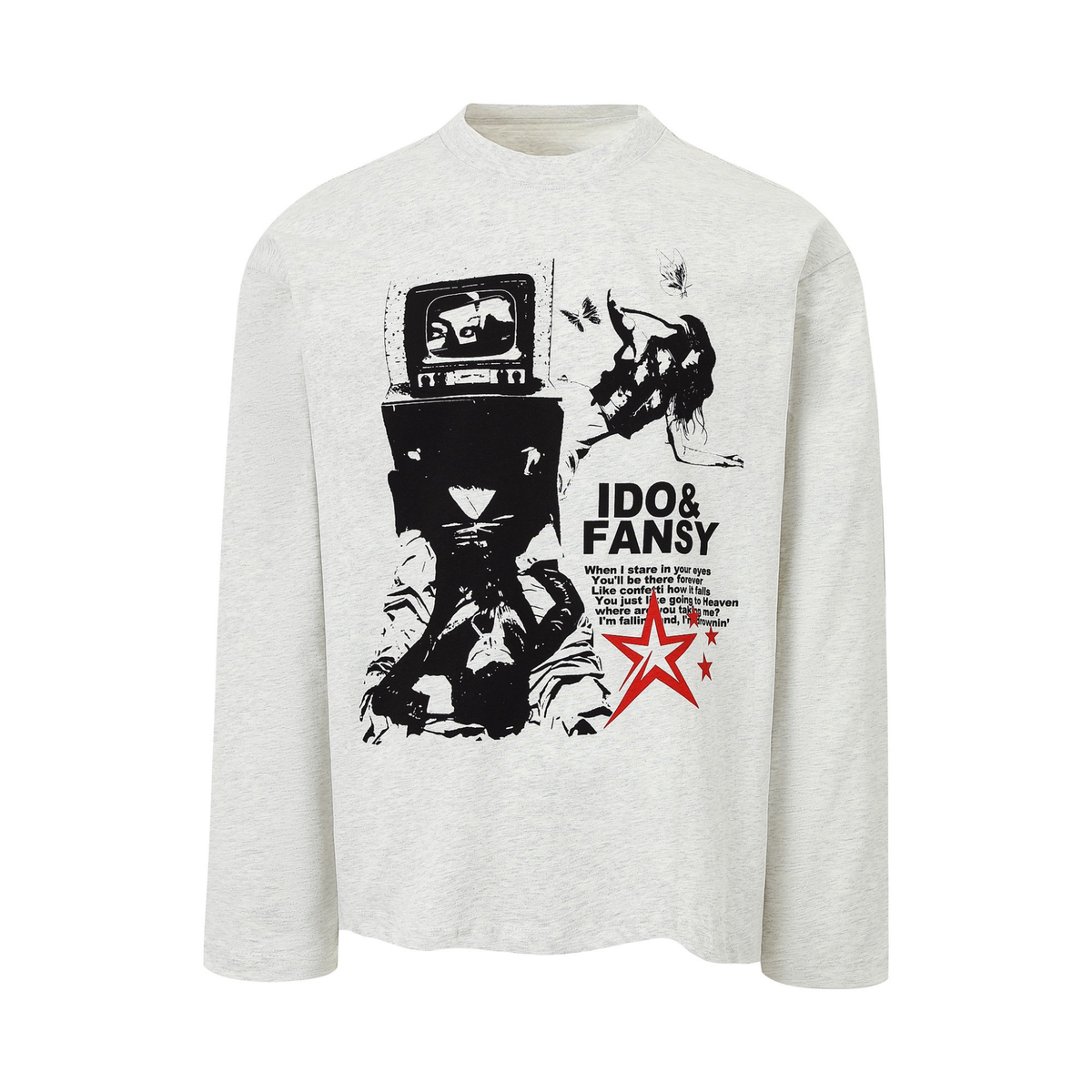 STARRVAINT Graphic Collage Long-Sleeve Tee