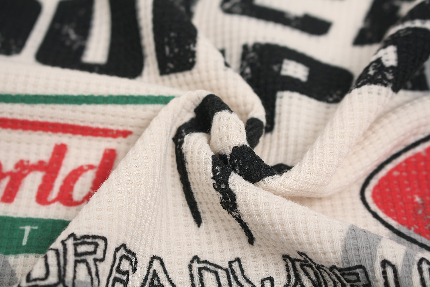 STARRVAINT Racing Graphic Waffle Long Sleeve