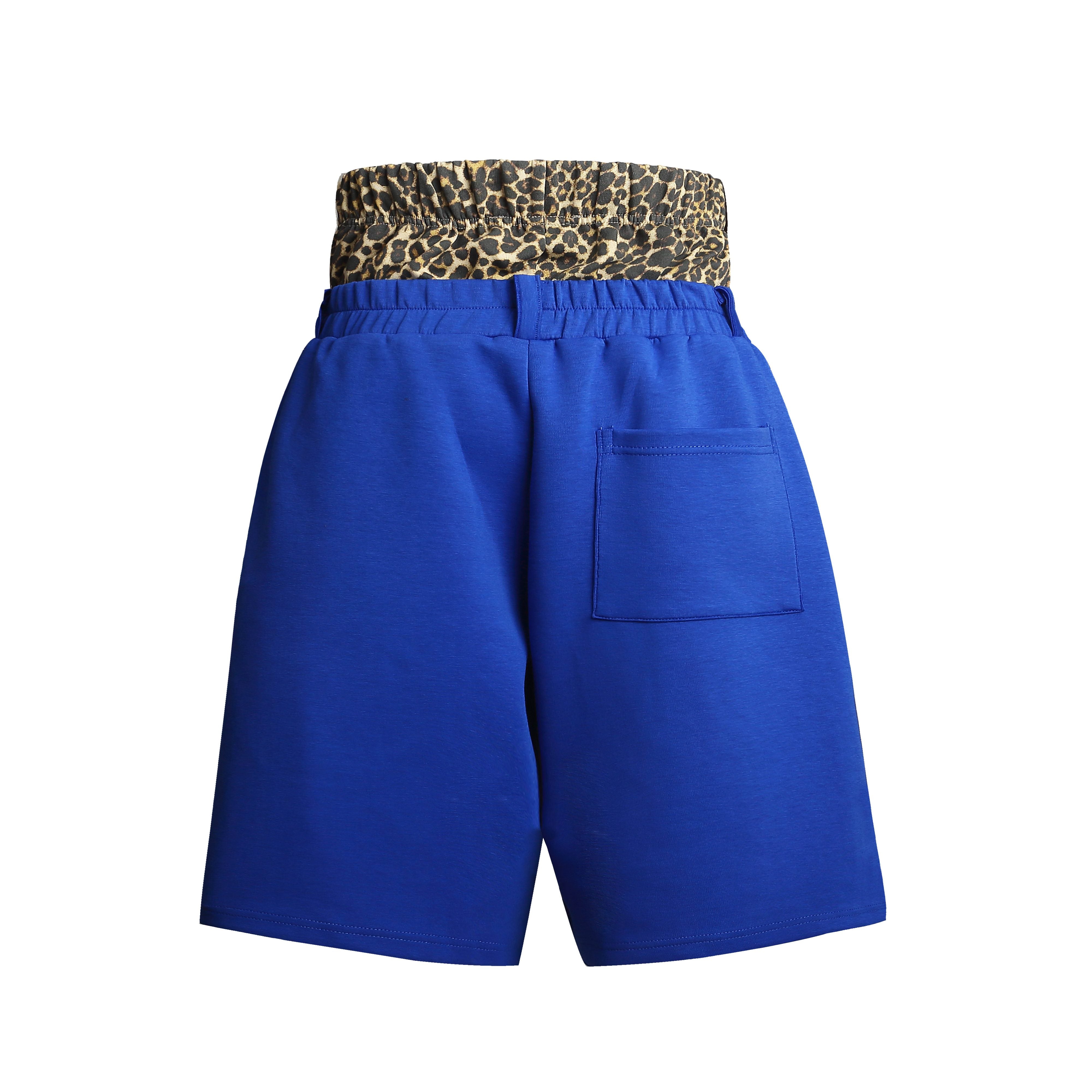 STARRVAINT Leopard Waist Sport Shorts