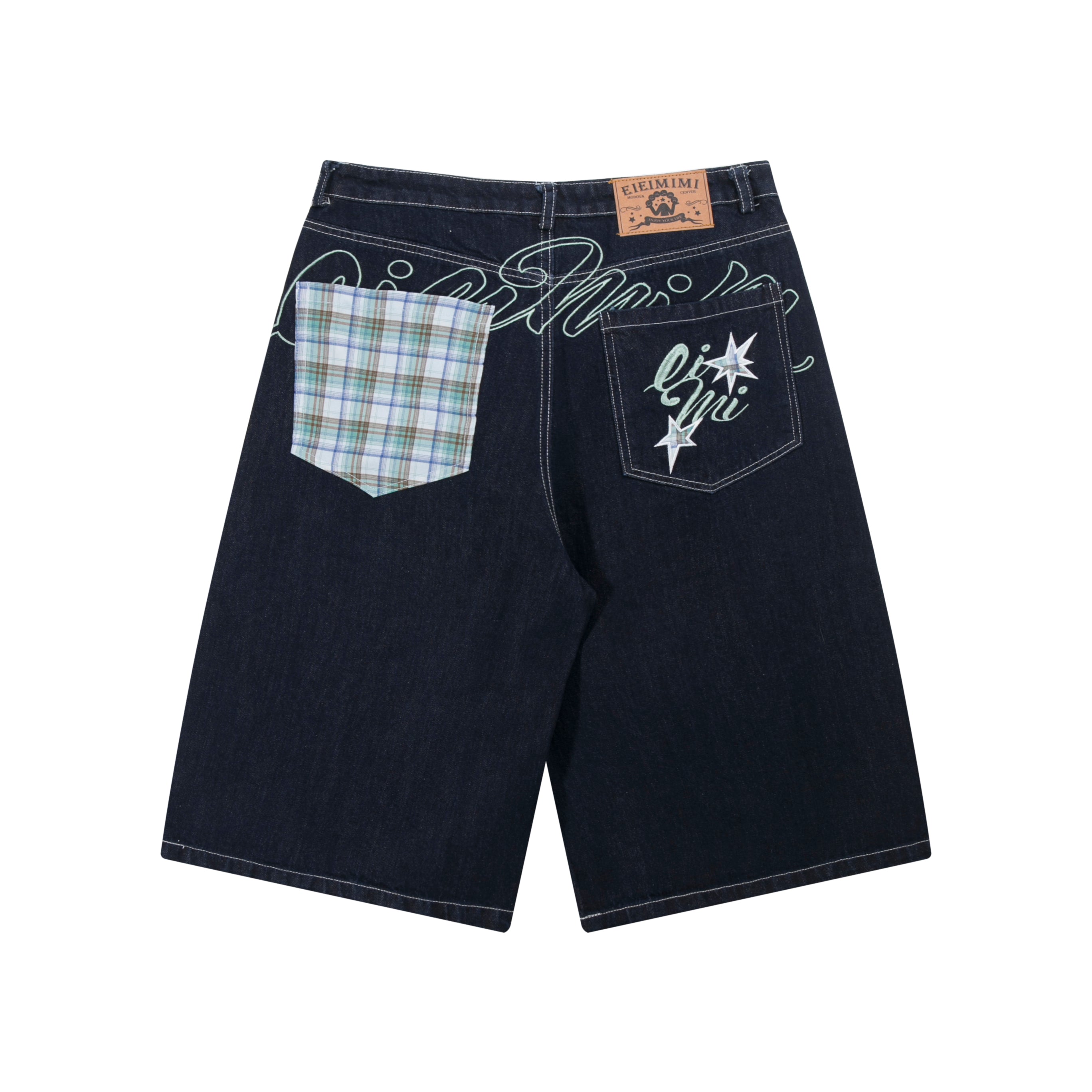 STARRVAINT Patchwork Denim Shorts