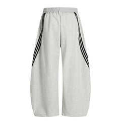 STARRVAINT Curved Stripe Wide-Leg Pants
