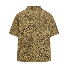 STARRVAINT Leopard Vintage Polo Tee