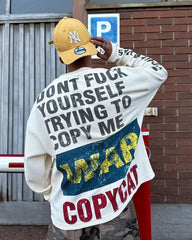 STARRVAINT “COPYCAT WAR” Heavy Waffle Long Sleeve