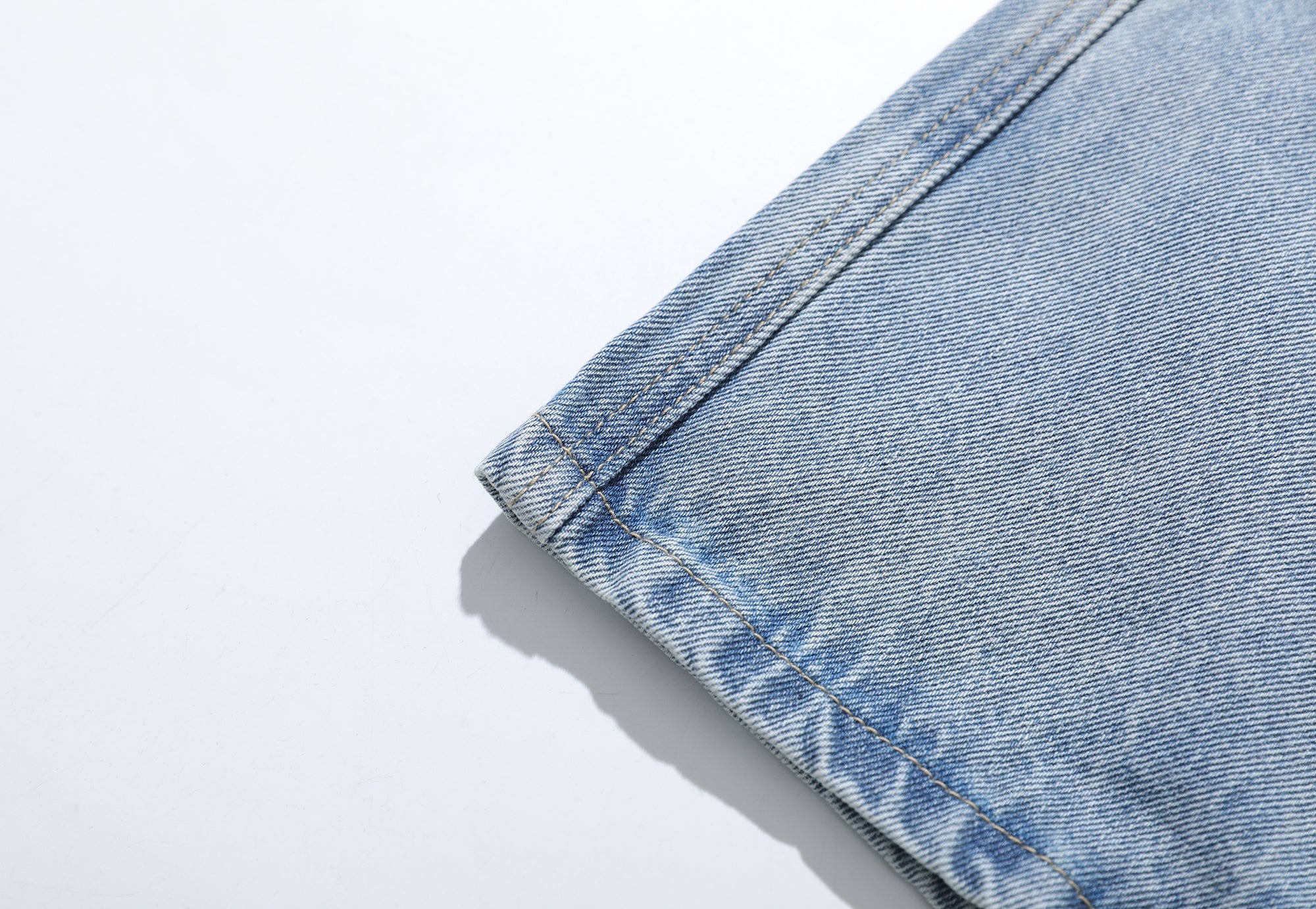 STARRVAINT Vintage Wash Wide-Leg Denim Shorts