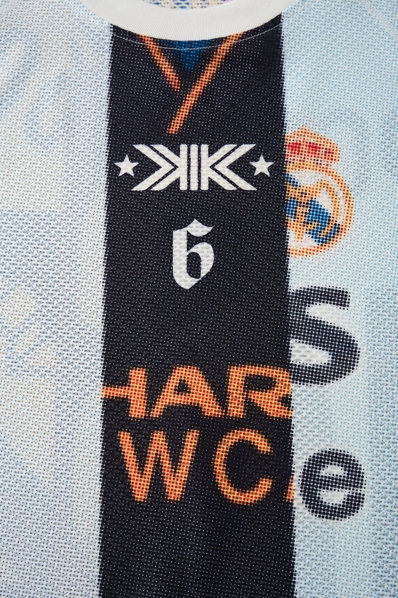 STARRVAINT Vintage Football Patchwork Jersey