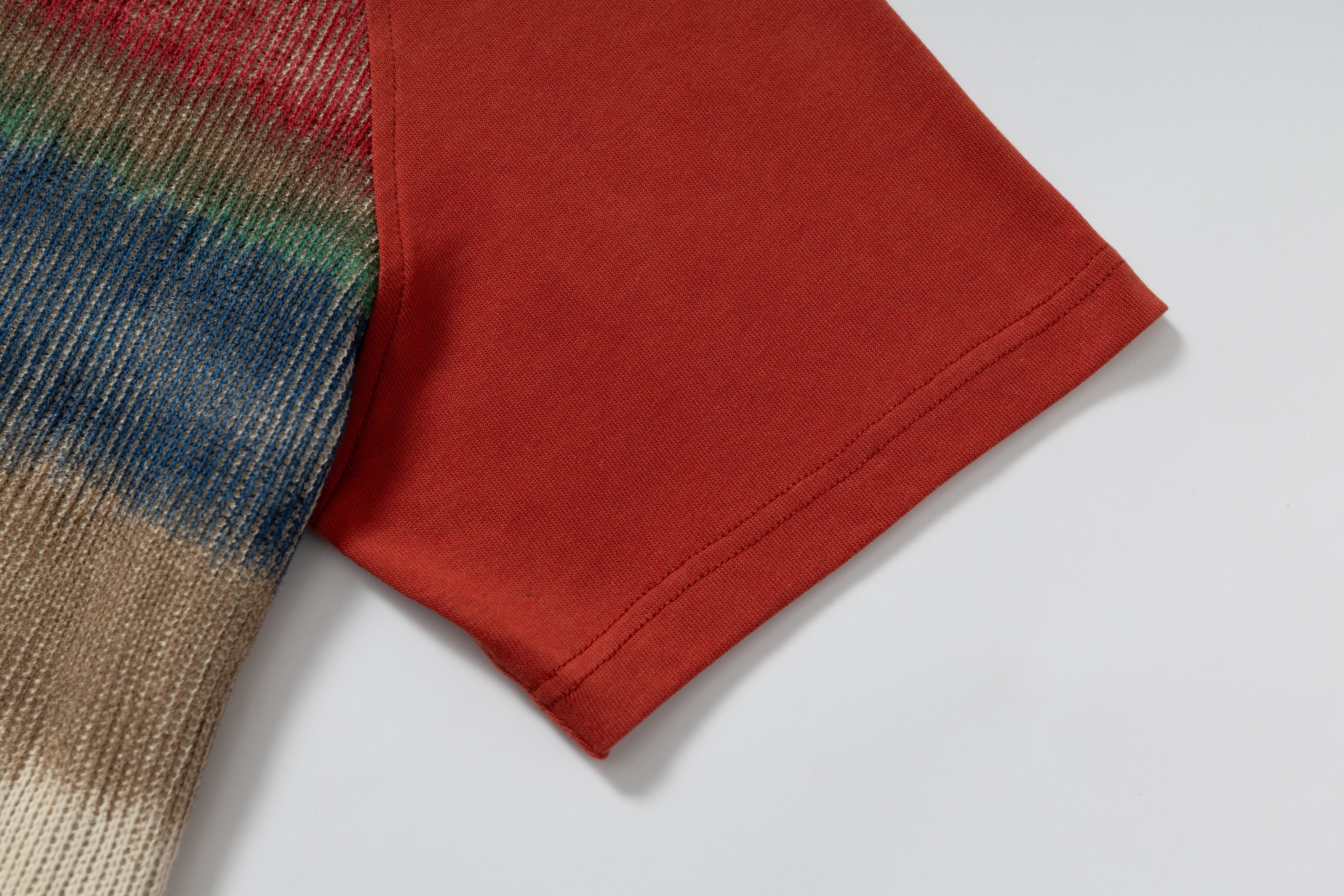 STARRVAINT Gradient Stripe Raglan Tee