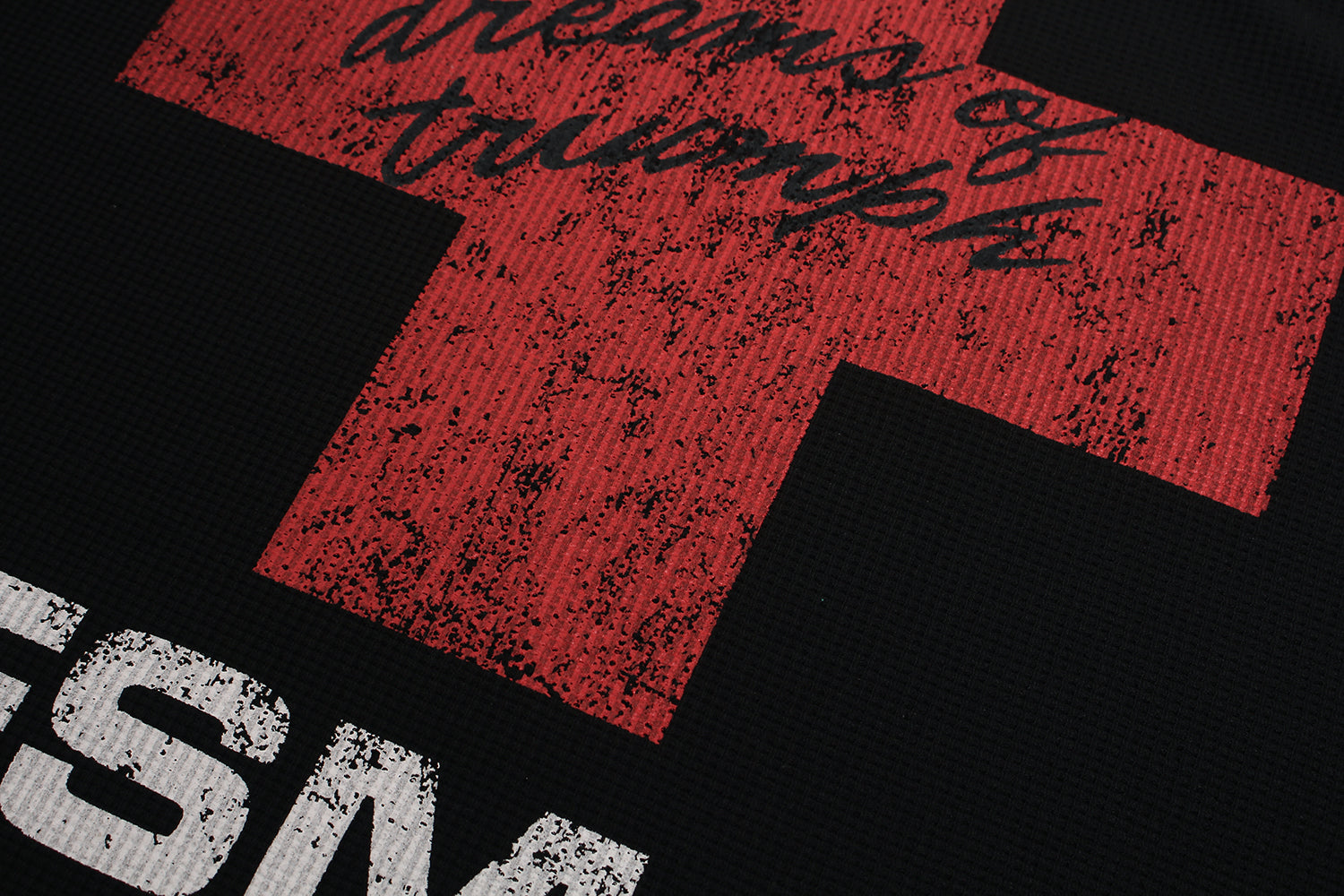 STARRVAINT Cross Graphic Waffle Long Sleeve