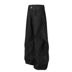 STARRVAINT Structured Panel Balloon Wide-Leg Jeans