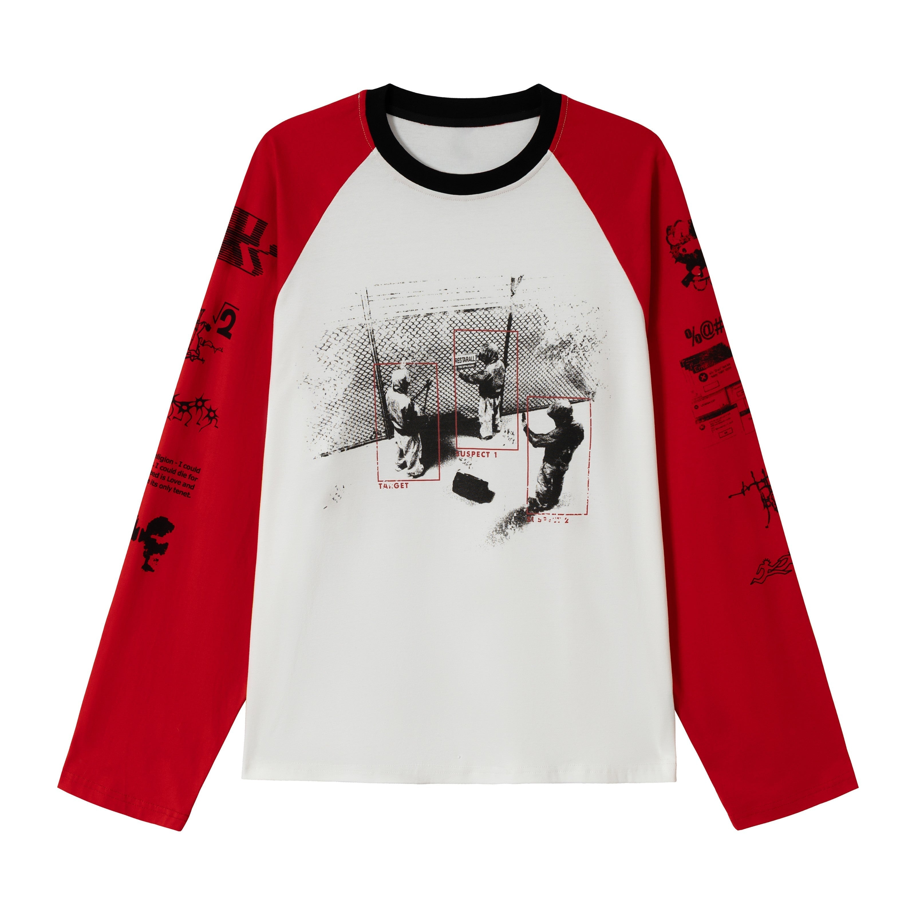 STARRVAINT Graphic Raglan Long-Sleeve T-Shirt