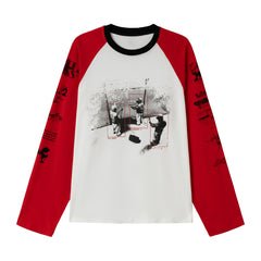 STARRVAINT Graphic Raglan Long-Sleeve T-Shirt