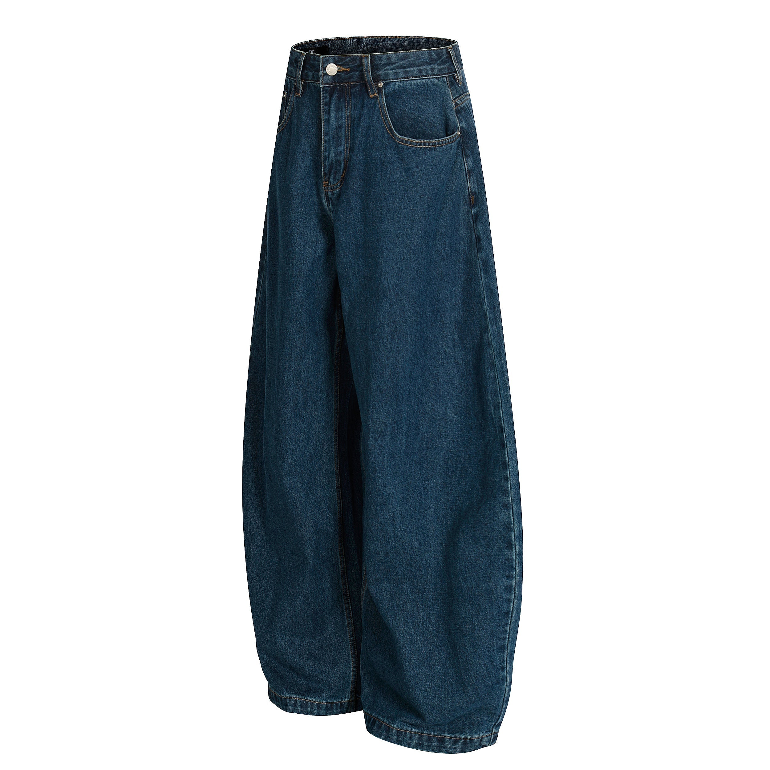 STARRVAINT Deep Indigo Balloon Wide-Leg Jeans